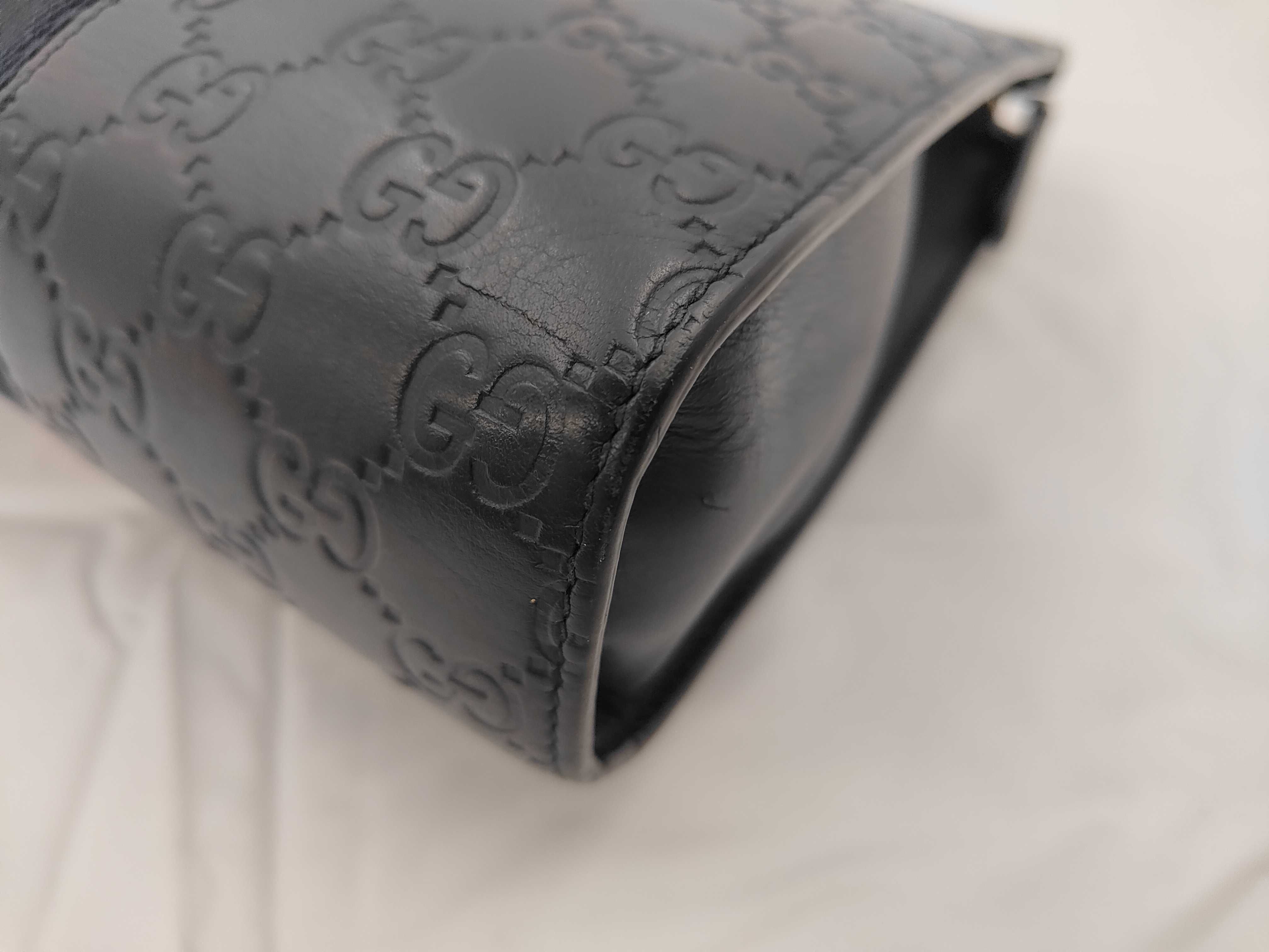GG Shima Clutch, Sherry Line, Navy Bag — view 3