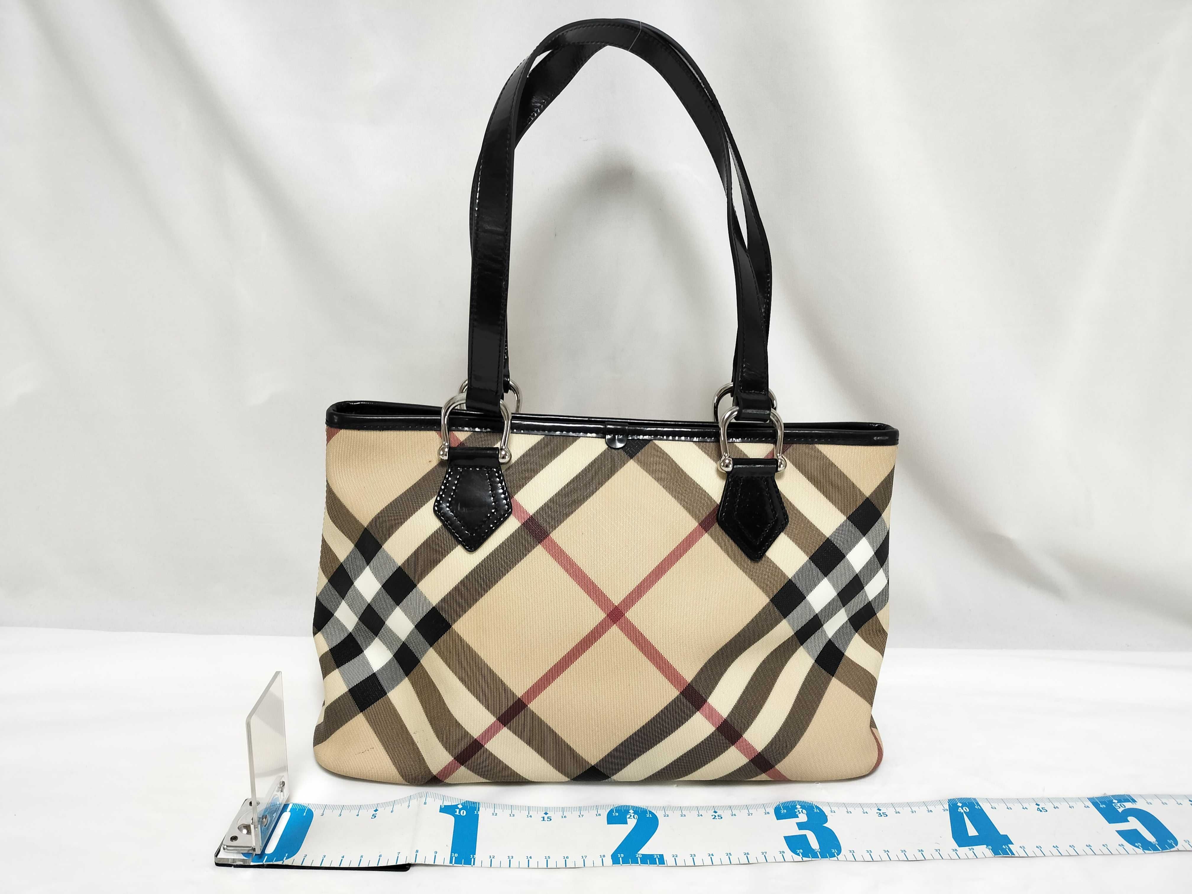 checkered PVC tote bag — view 2