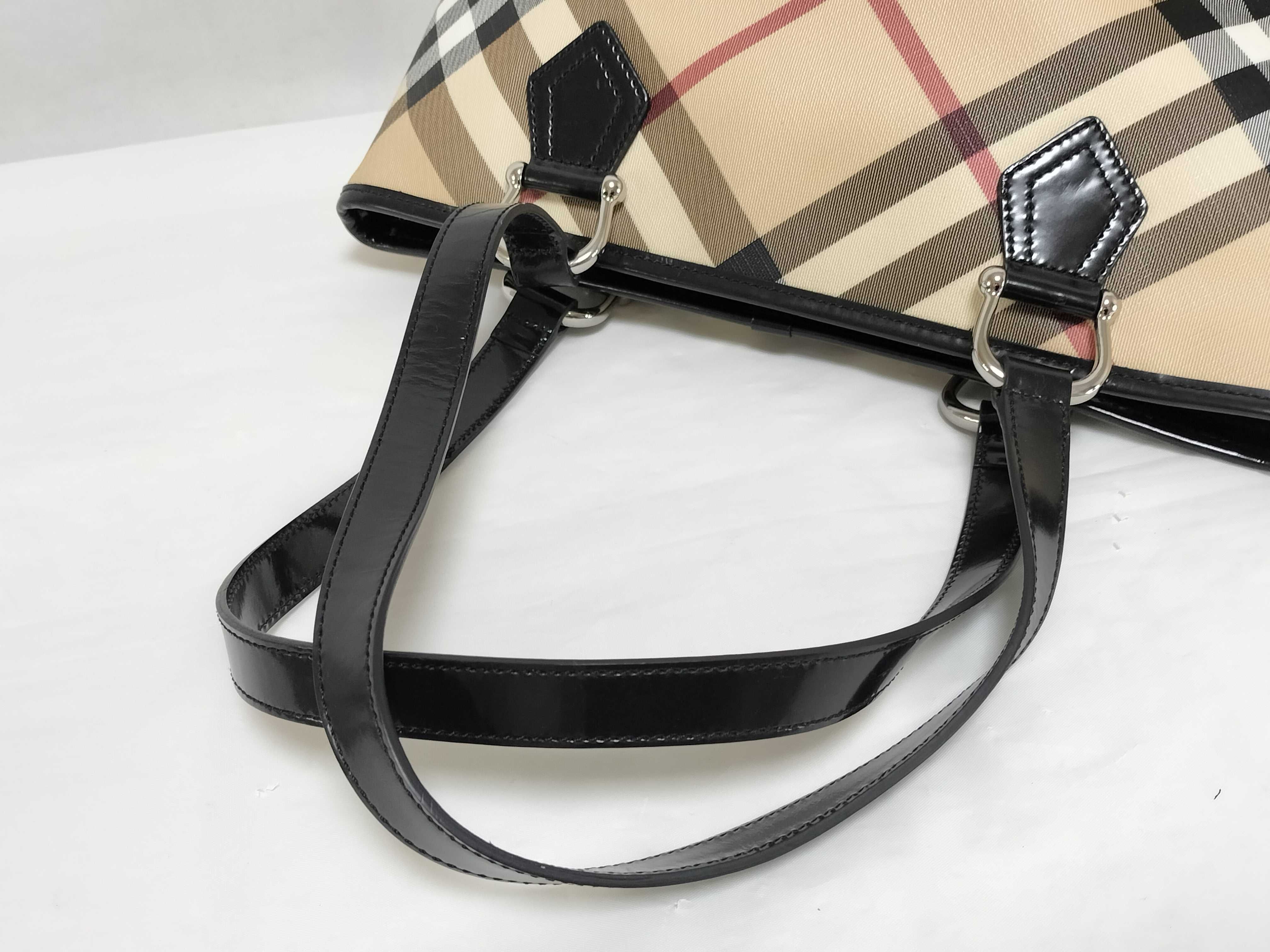 checkered PVC tote bag — view 3