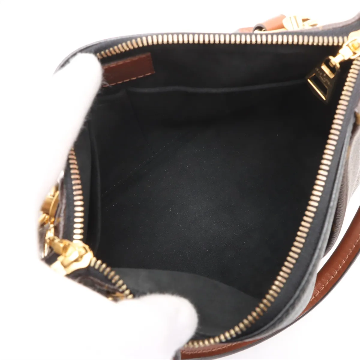 Monogram V Tote BB M43976 FL2179 Brown — view 8