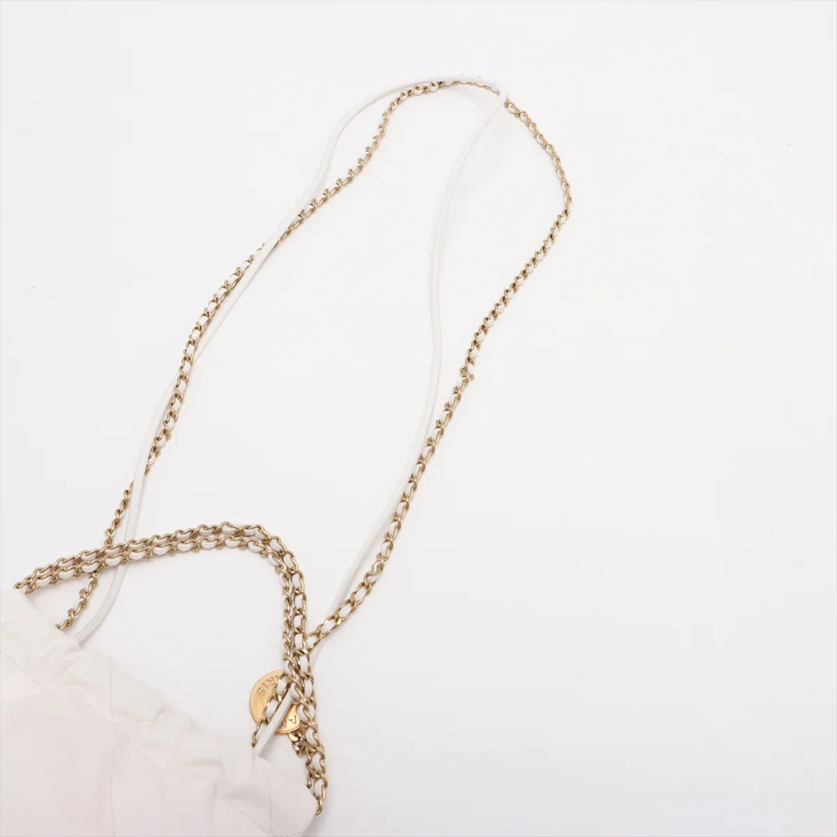 22 Mini Shiny Calfskin Chain Shoulder Bag White Gold Hardware CCK9PET3 Random Plate AS3980 — view 7