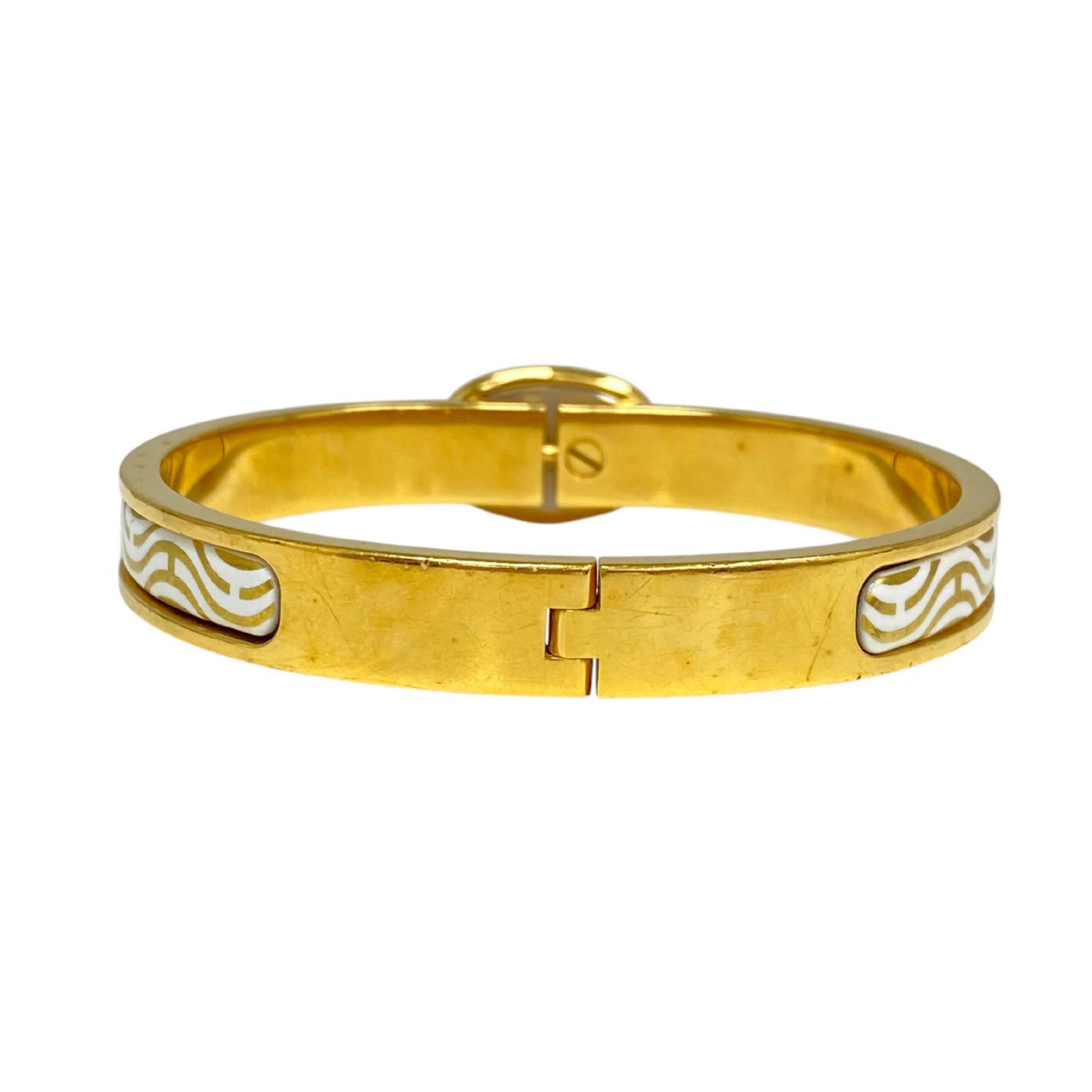 【*Shipped from: Hong Kong*】HERMES ( ) White Gold Plated Metal Click Chaine d'Ancre Bangle Bracelet/Bangle — view 2