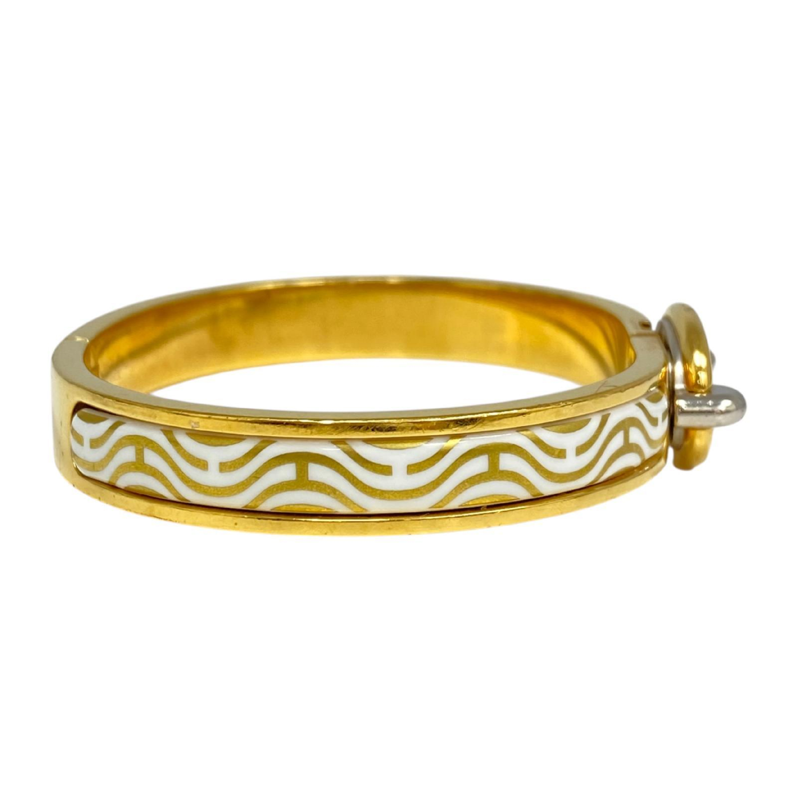 【*Shipped from: Hong Kong*】HERMES ( ) White Gold Plated Metal Click Chaine d'Ancre Bangle Bracelet/Bangle — view 3