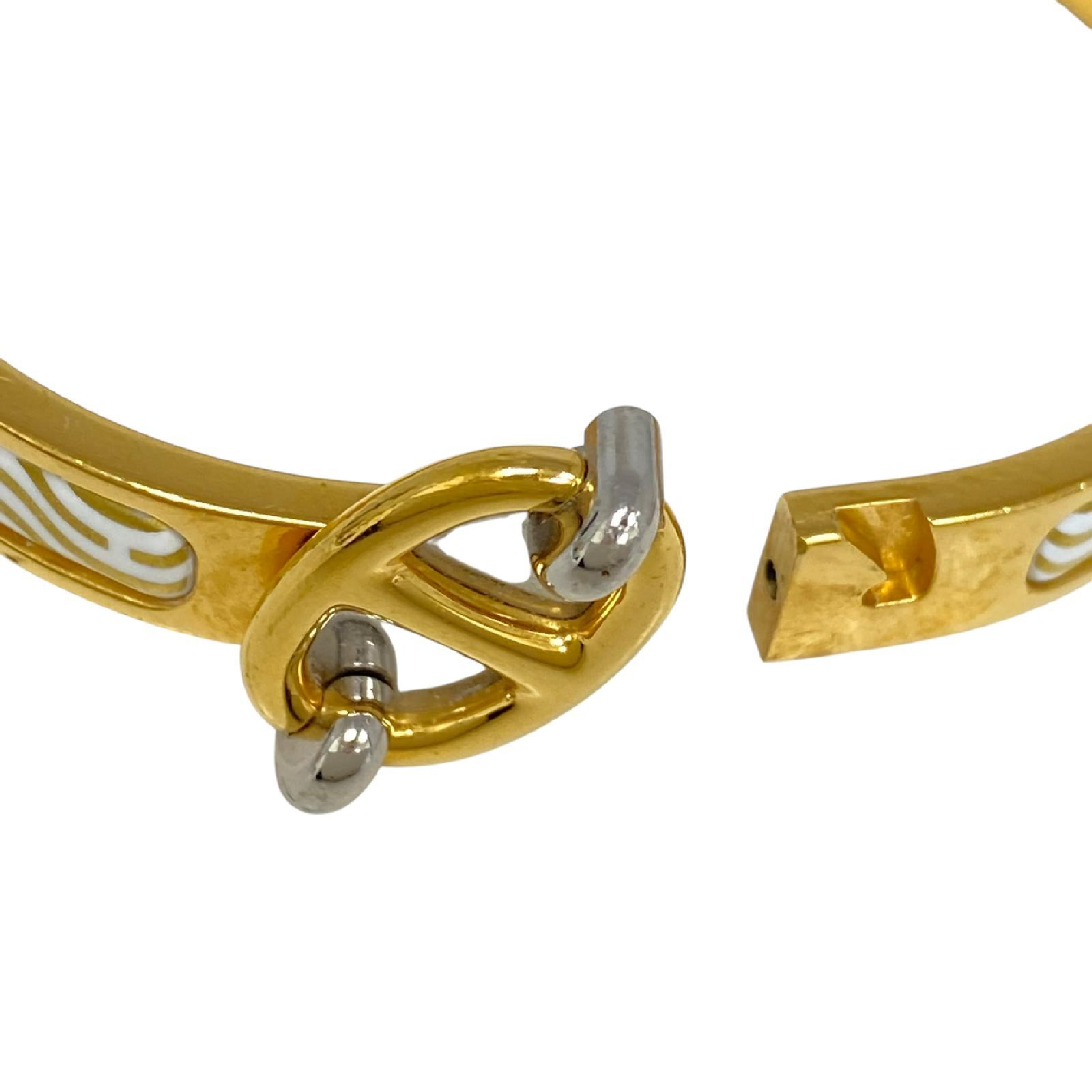 【*Shipped from: Hong Kong*】HERMES ( ) White Gold Plated Metal Click Chaine d'Ancre Bangle Bracelet/Bangle — view 9