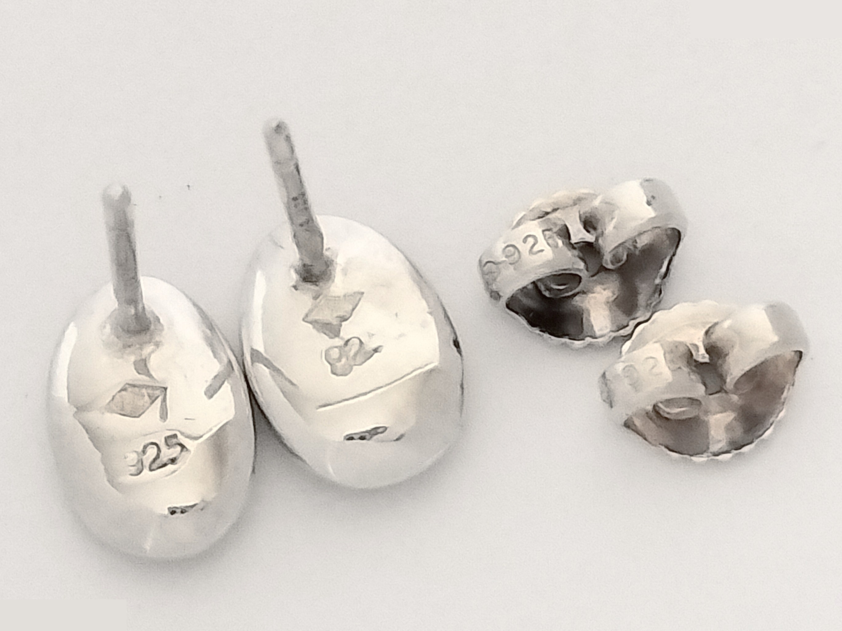 Logo 925 Silver Earrings 2.4g — view 2