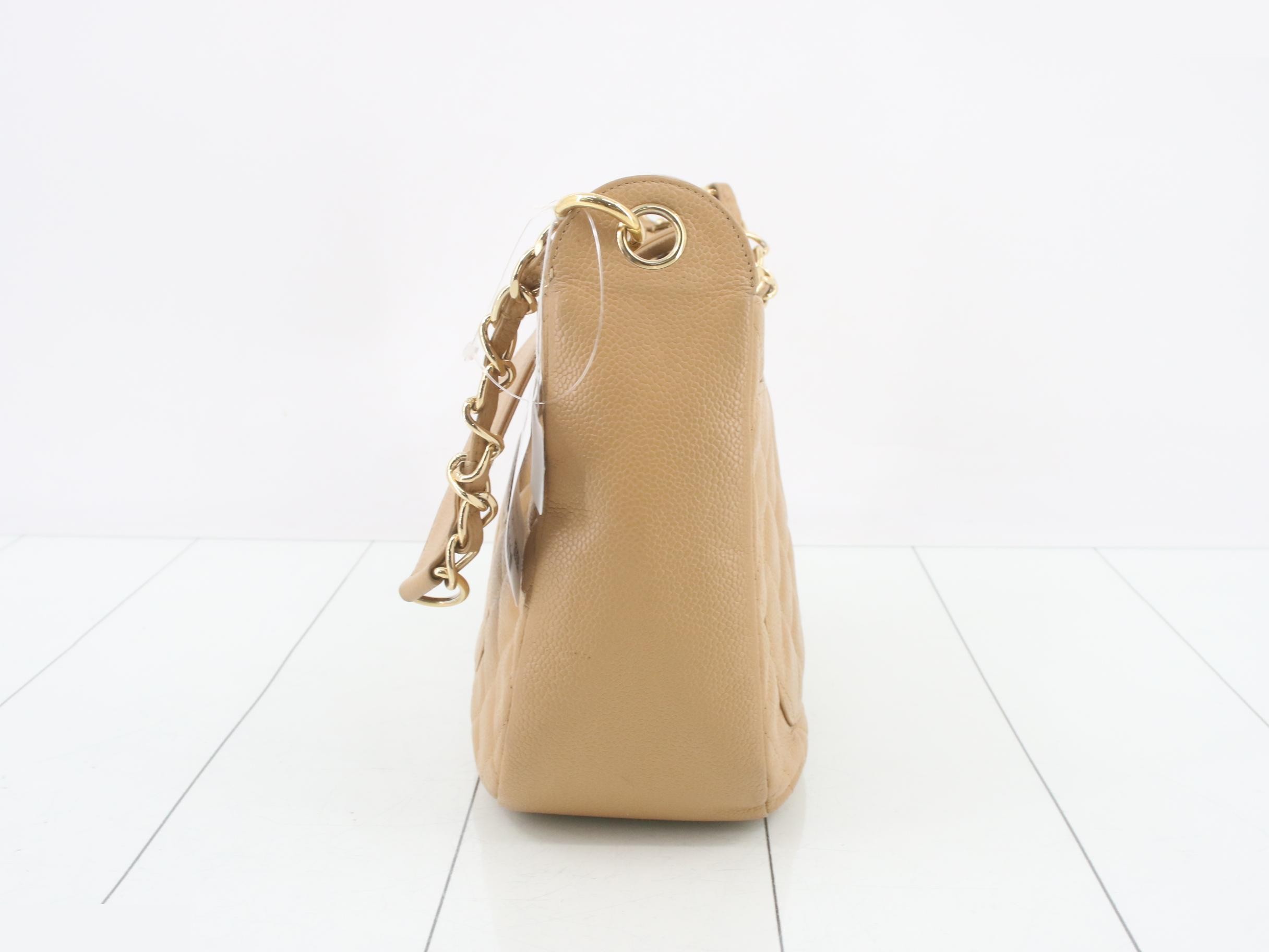Matelassé Caviar Chain Shoulder Bag with Seal Card — view 3