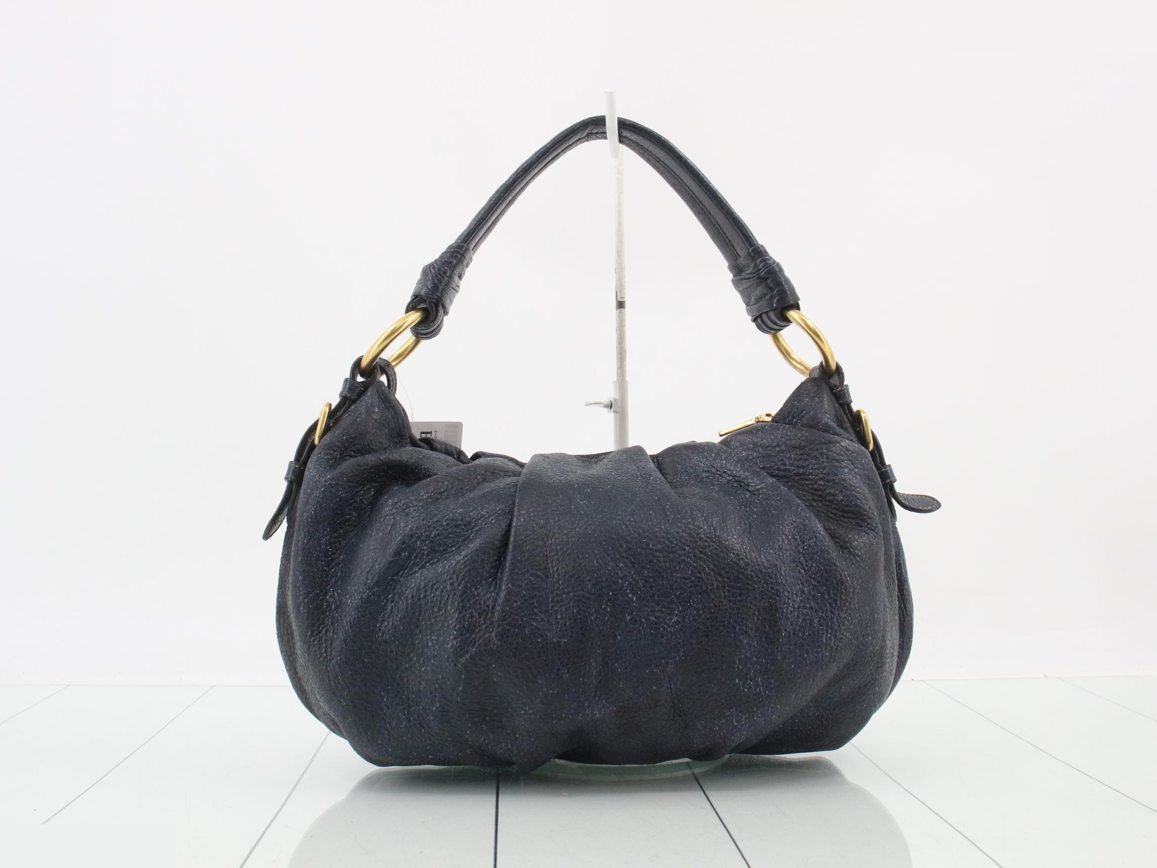 Vintage Leather Hobo One-Shoulder Bag — view 2