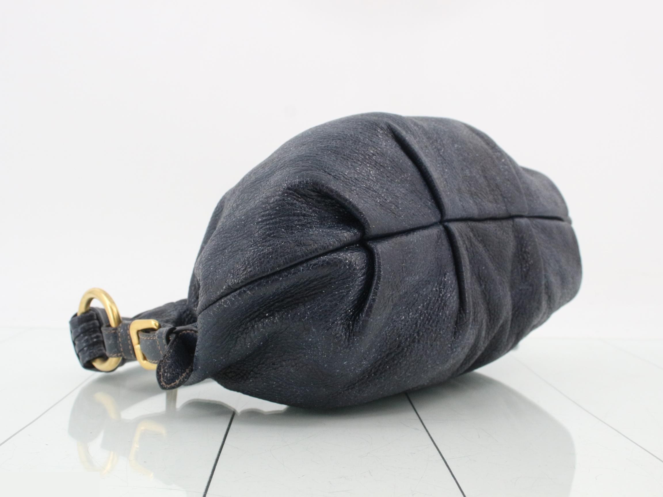 Vintage Leather Hobo One-Shoulder Bag — view 5