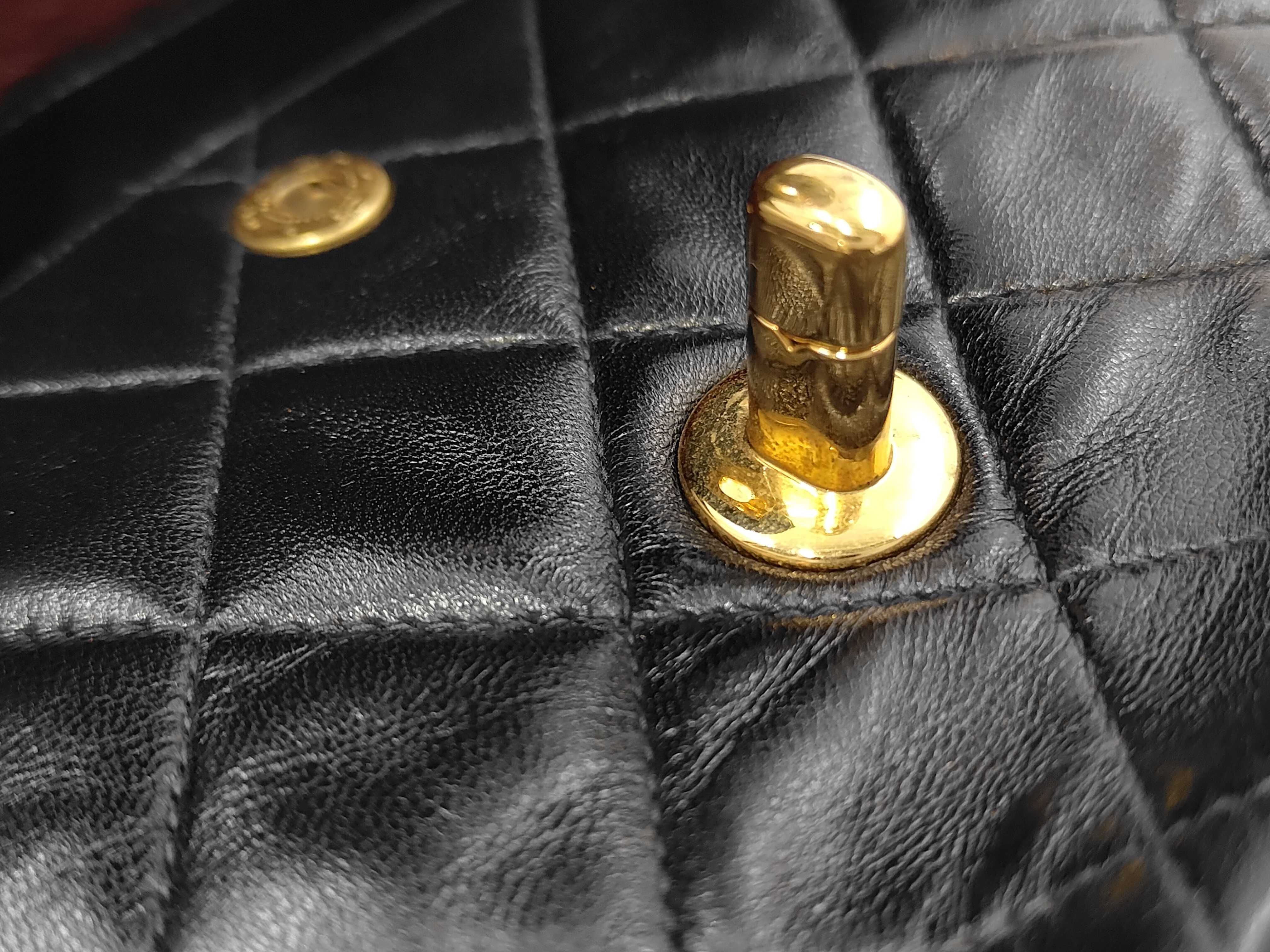 Matelassé 25 Double Flap Double Chain Lambskin Shoulder Bag — view 11