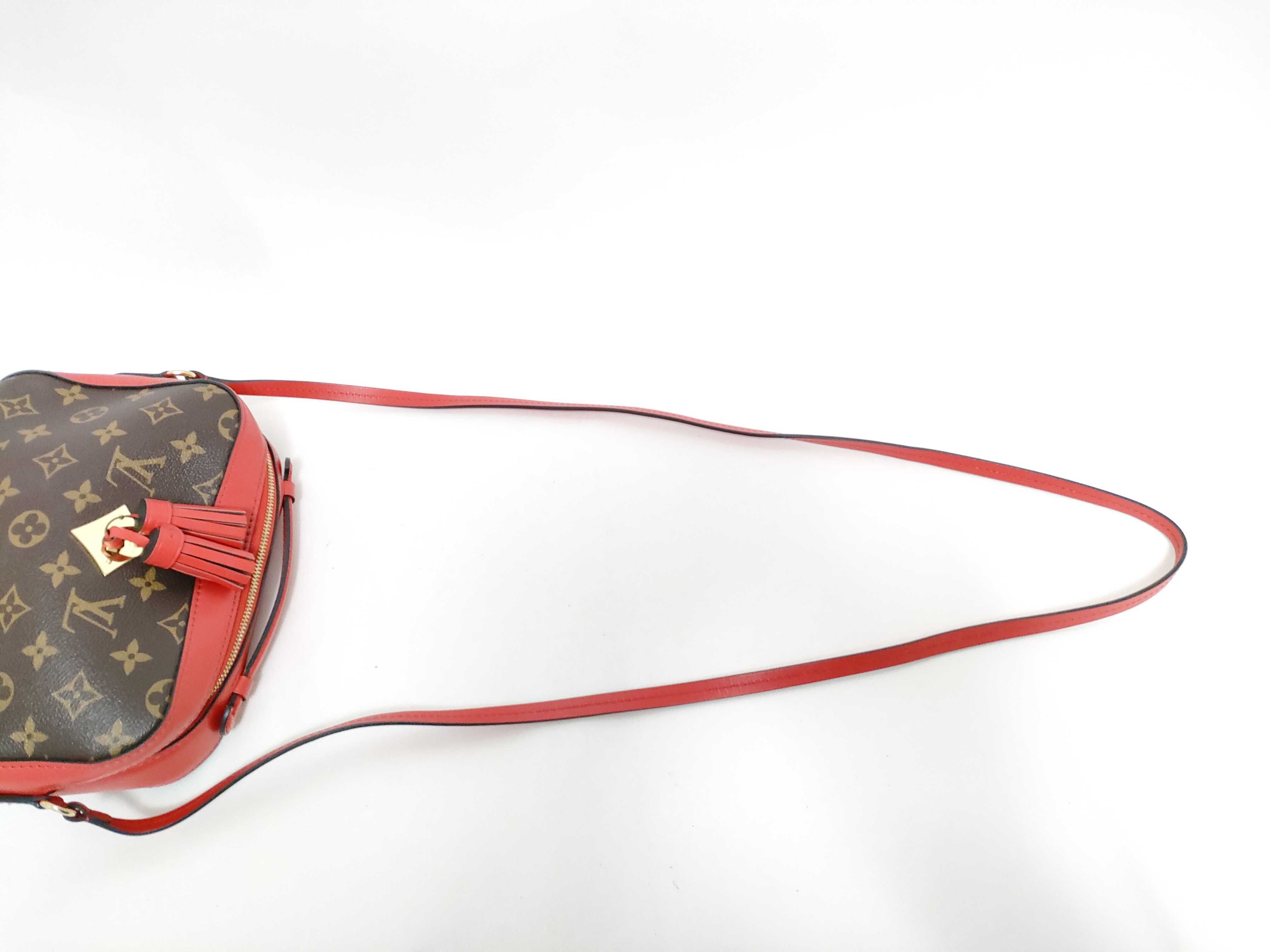 Monogram Coquelicot Red Monogram Saint-Onge Shoulder Bag — view 7