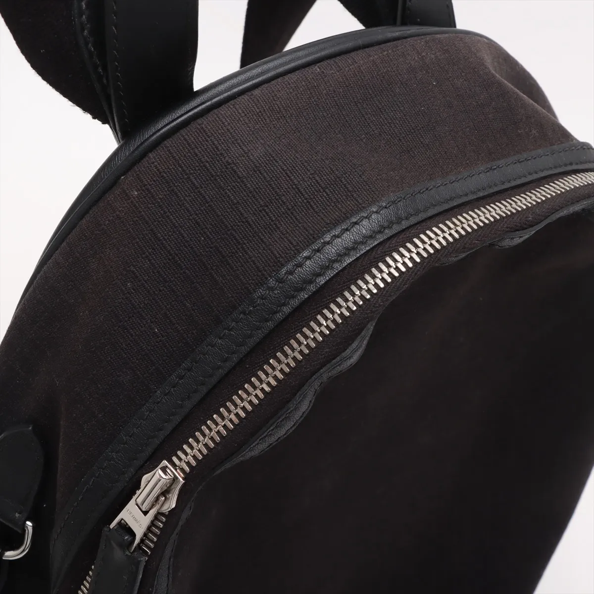 Sac Ad All Back Toile Bivouac x Vaux Swift Black Silver Hardware Engraved Unclear — view 14