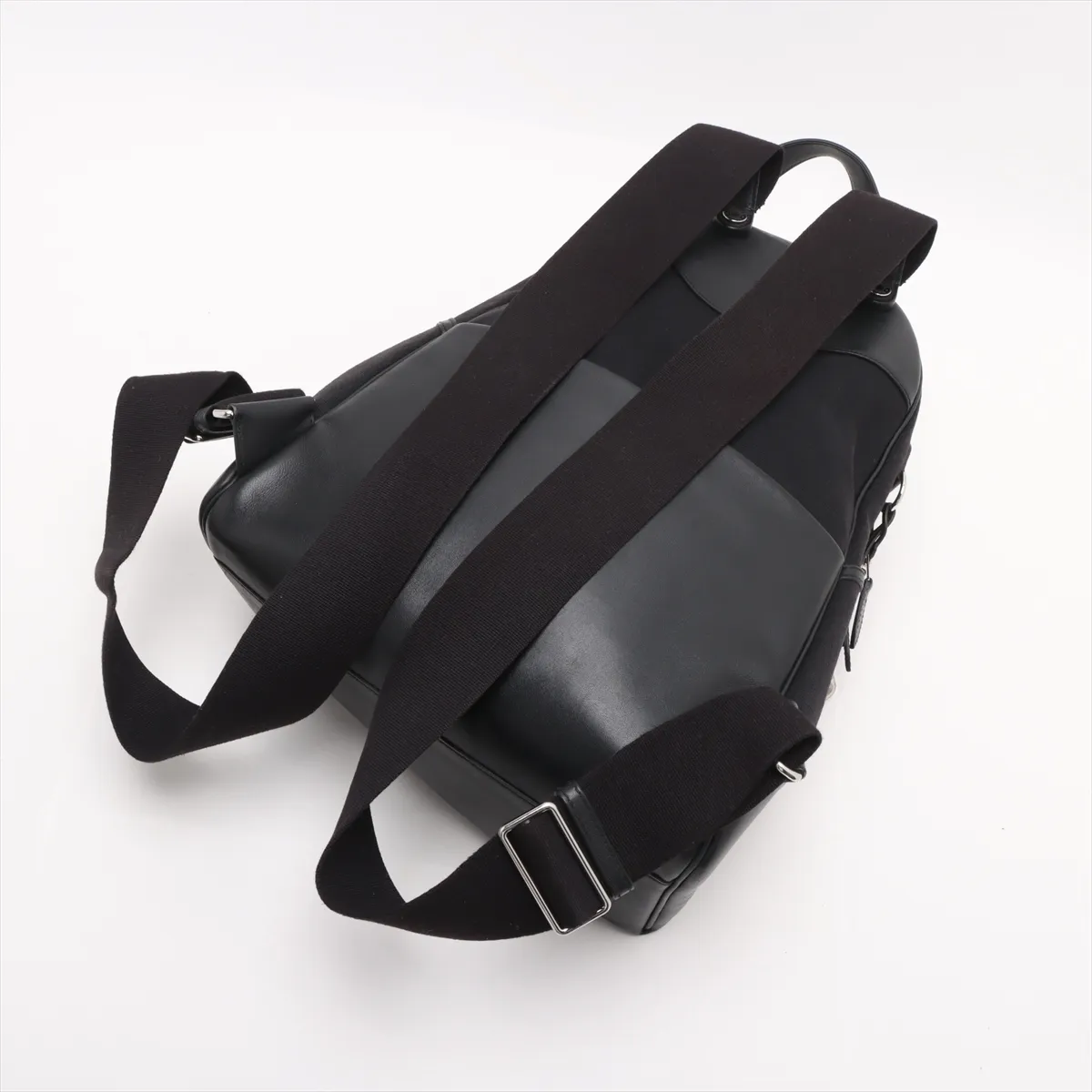 Sac Ad All Back Toile Bivouac x Vaux Swift Black Silver Hardware Engraved Unclear — view 5