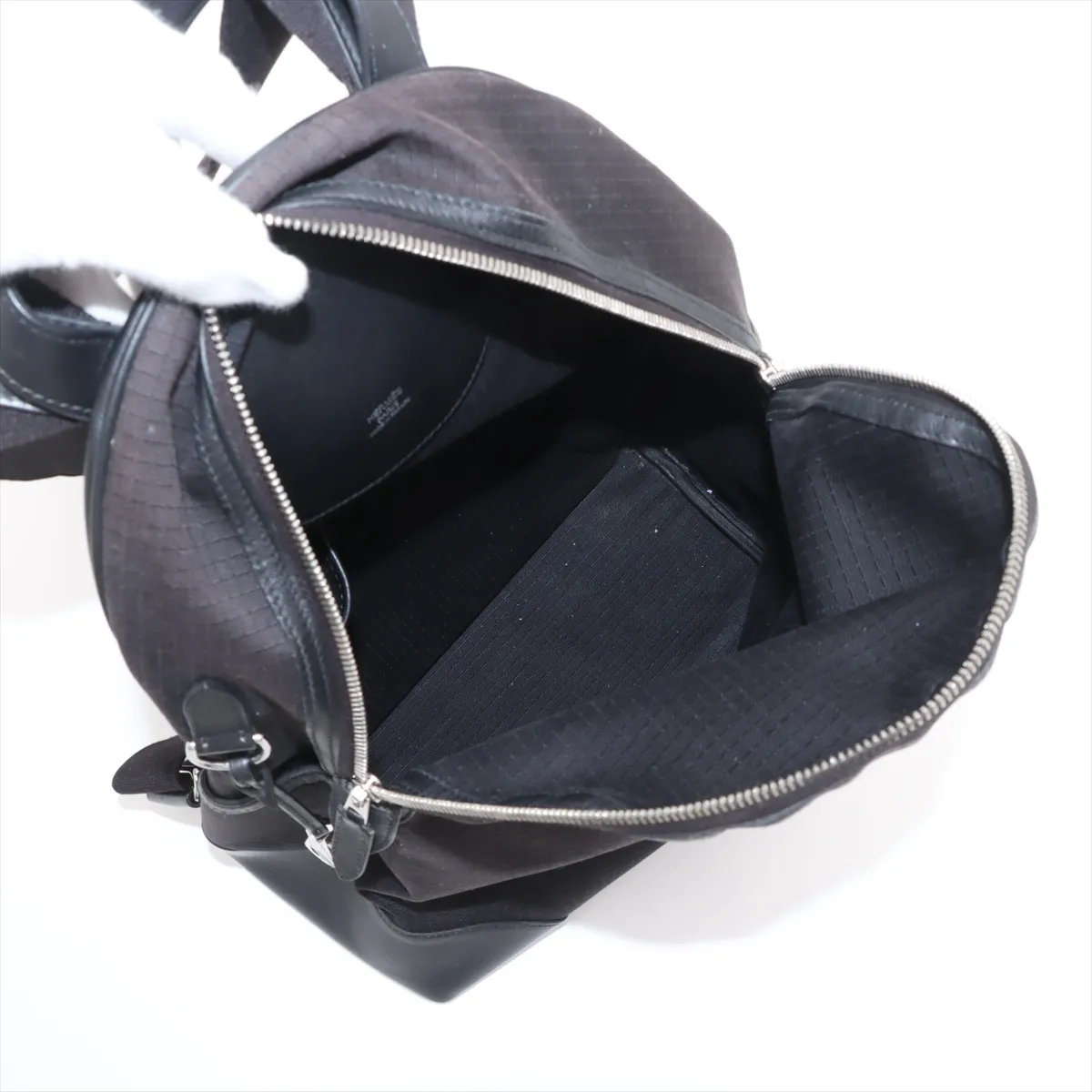 Sac Ad All Back Toile Bivouac x Vaux Swift Black Silver Hardware Engraved Unclear — view 7