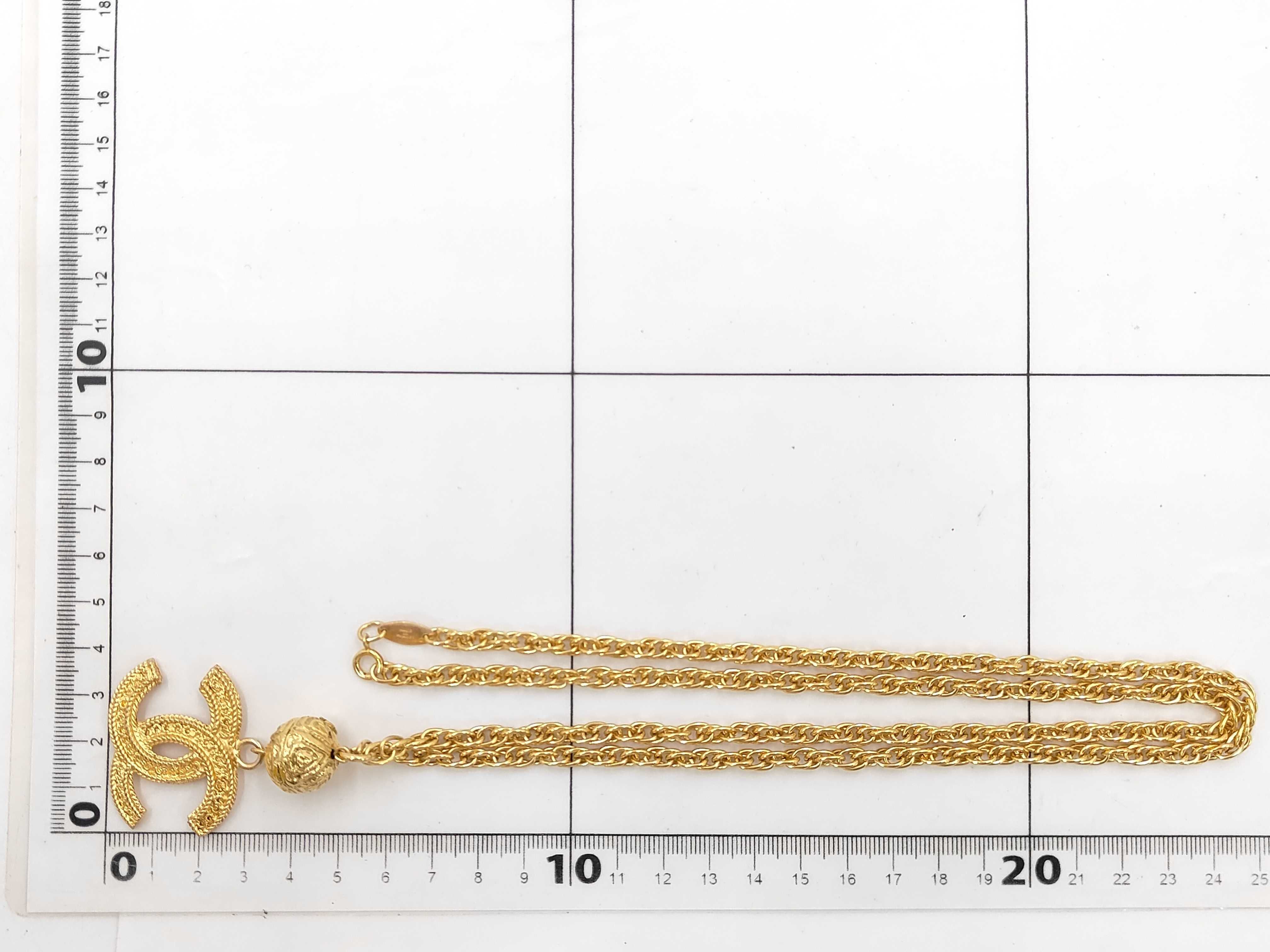 necklace, Coco Mark ball design, 3618 1985 necklace — view 8