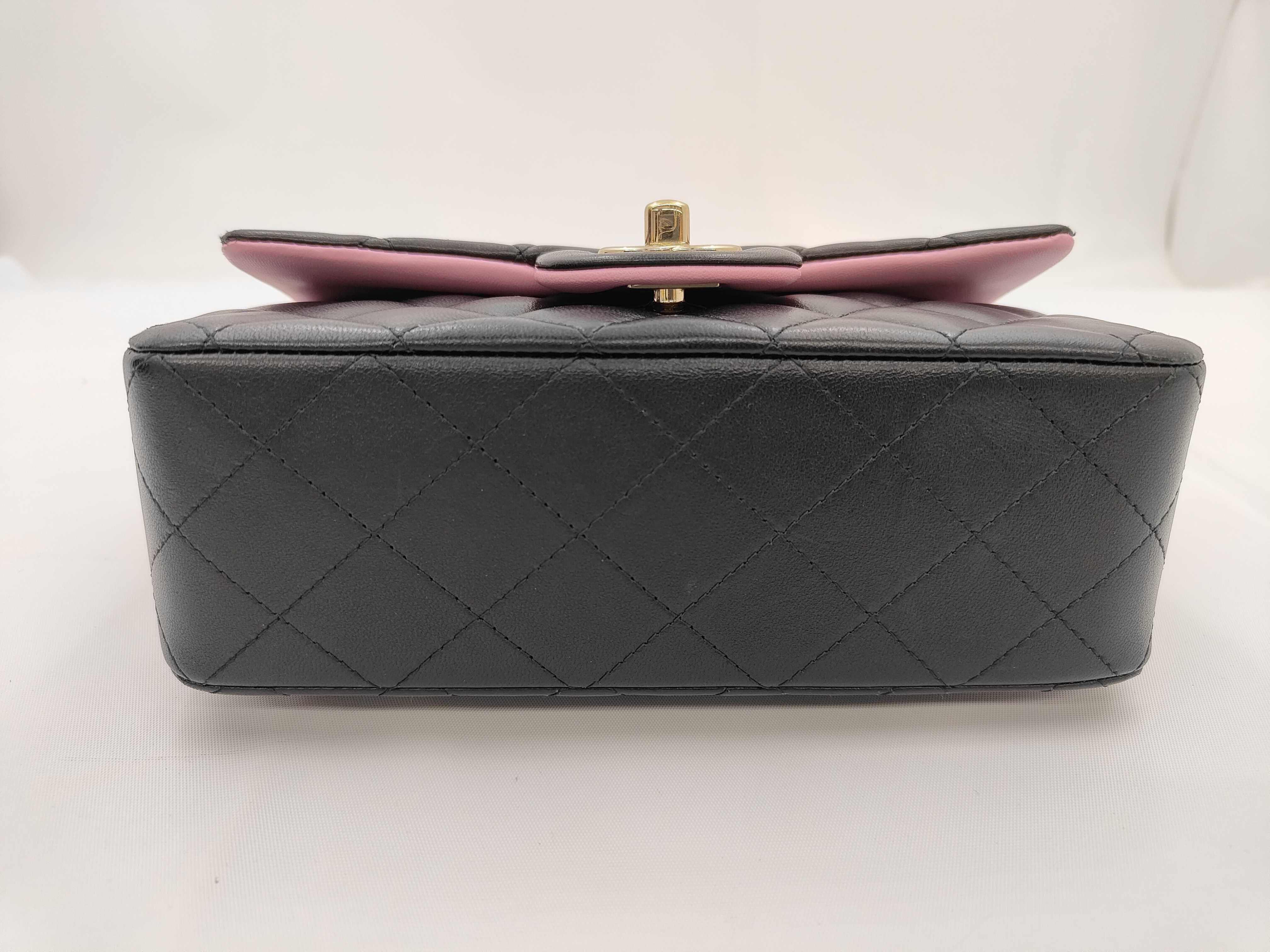 Matelassé 20 Chain Shoulder Bag, Black, with IC Plate — view 5