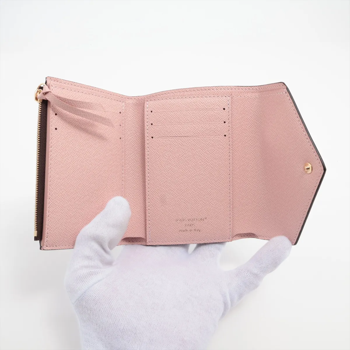 Monogram Portefeuille Victorine M62360 Rose Ballerine Compact Wallet (RFID detected) — view 4