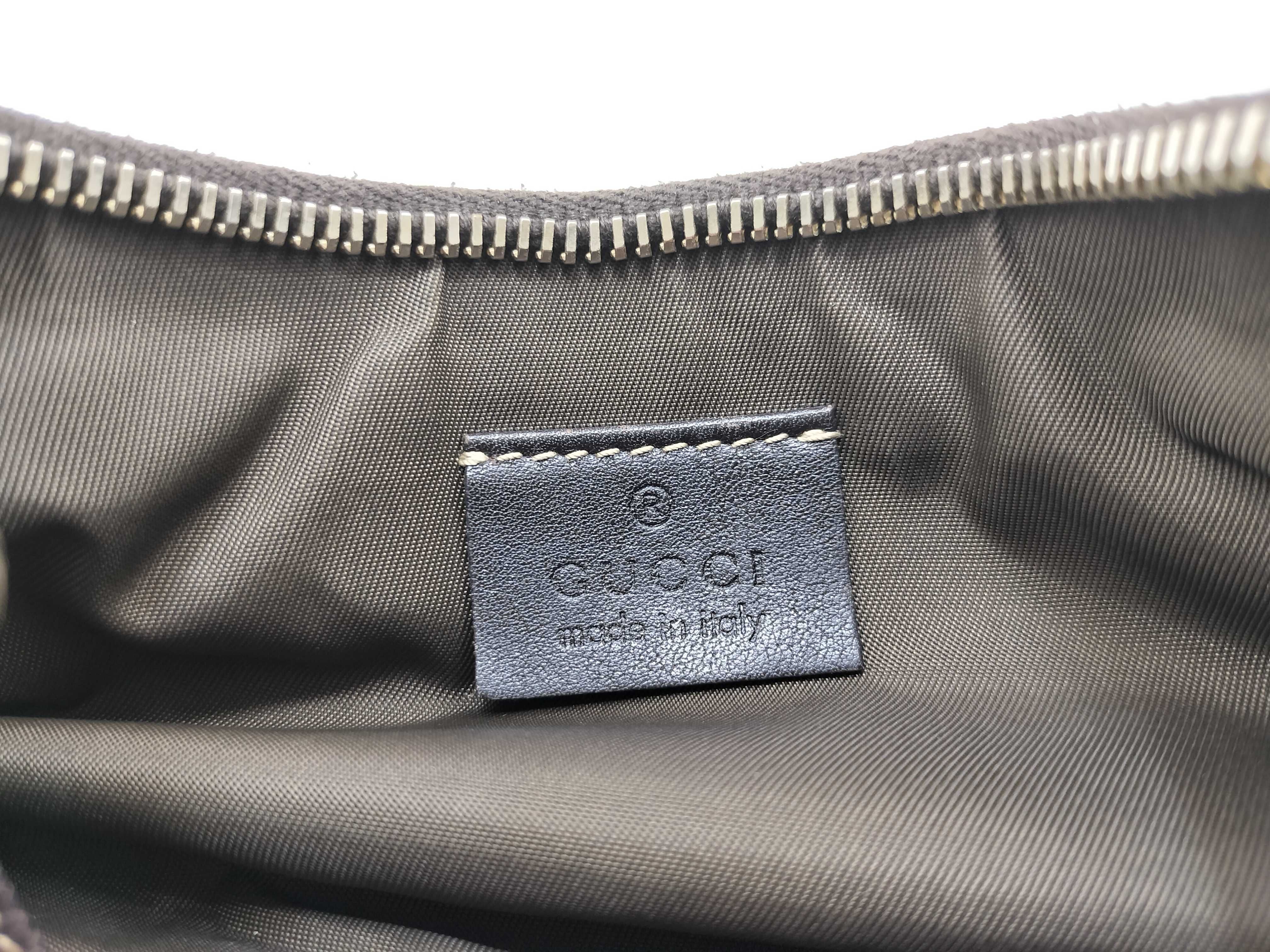 GG Canvas Brown Canvas GG Monogram Heart Zipper Underarm Bag Pouch — view 14