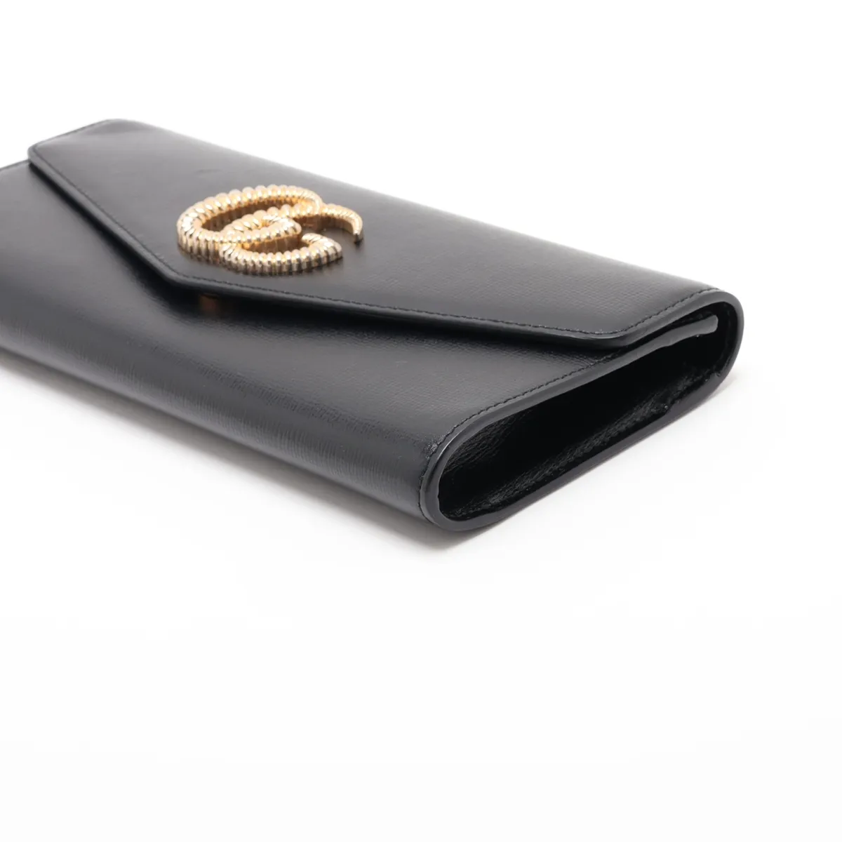 Double G Broadway 594101 Leather Clutch Bag, Black — view 3