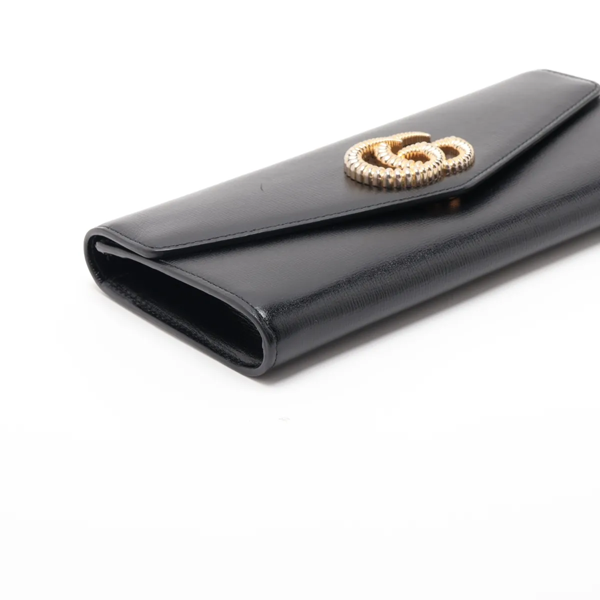 Double G Broadway 594101 Leather Clutch Bag, Black — view 4