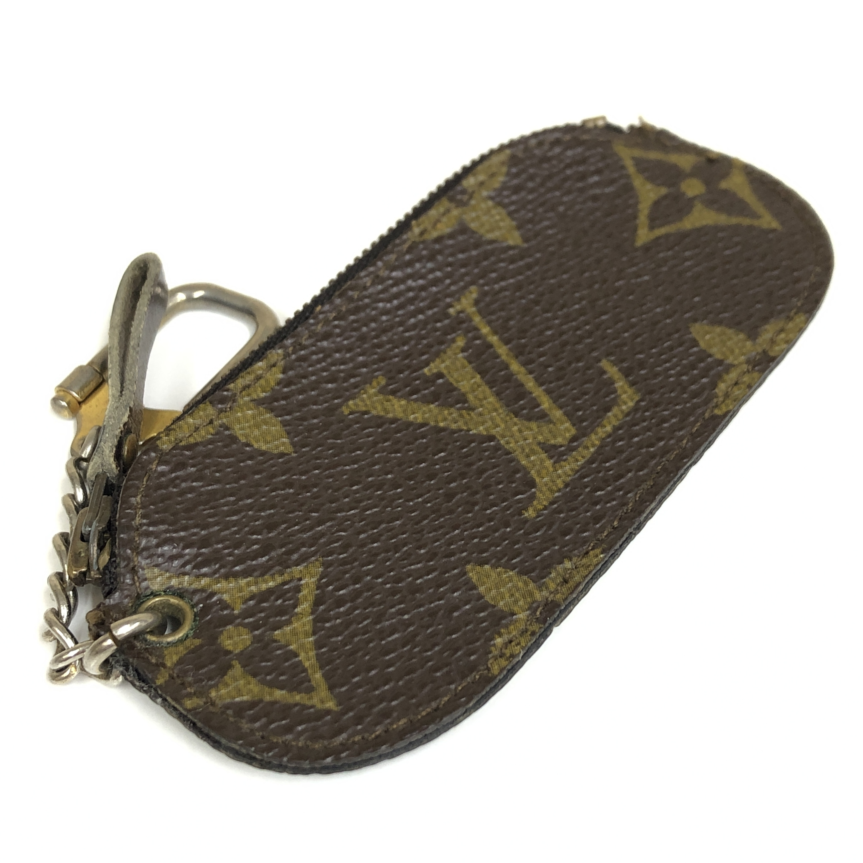 Monogram Etui Clé Beige Key Holder Coin Case M62690 with Key Ring 831 Compact Wallet Coin Purse Wallet Made in France Coin Case — view 4