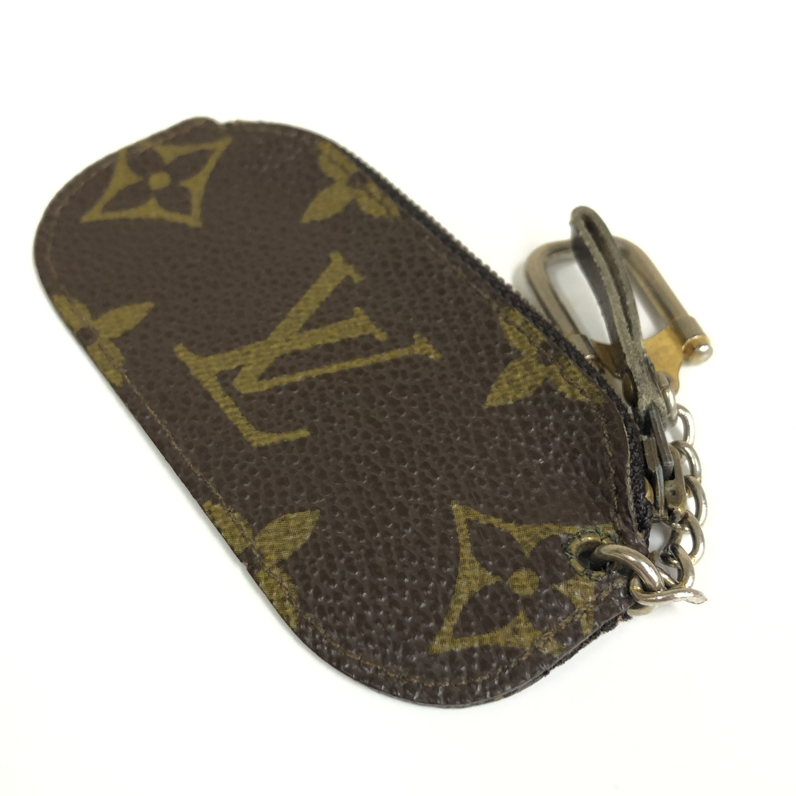 Monogram Etui Clé Beige Key Holder Coin Case M62690 with Key Ring 831 Compact Wallet Coin Purse Wallet Made in France Coin Case — view 5