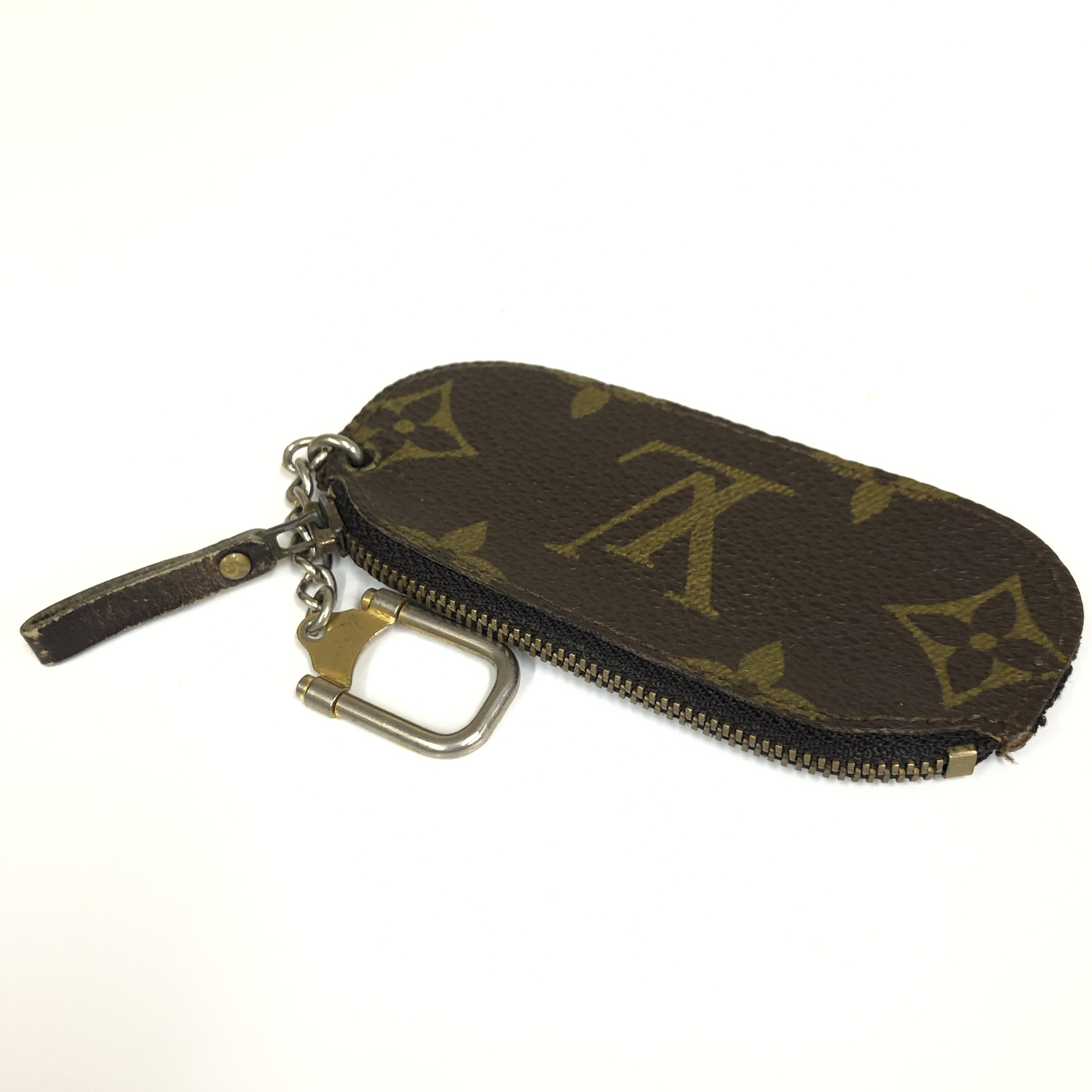 Monogram Etui Clé Beige Key Holder Coin Case M62690 with Key Ring 831 Compact Wallet Coin Purse Wallet Made in France Coin Case — view 7