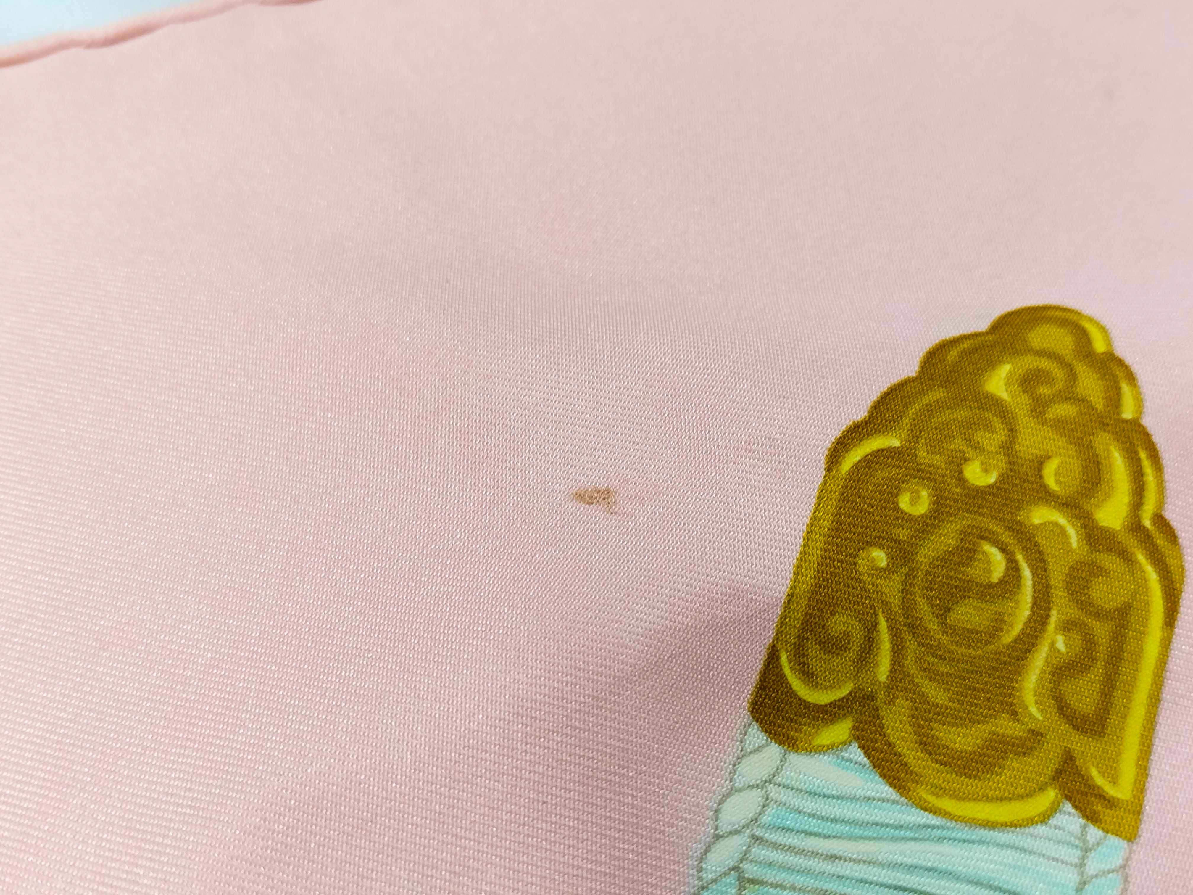Carre 90 REGINA Leila Menchalli Silk Pink Other Accessories — view 6