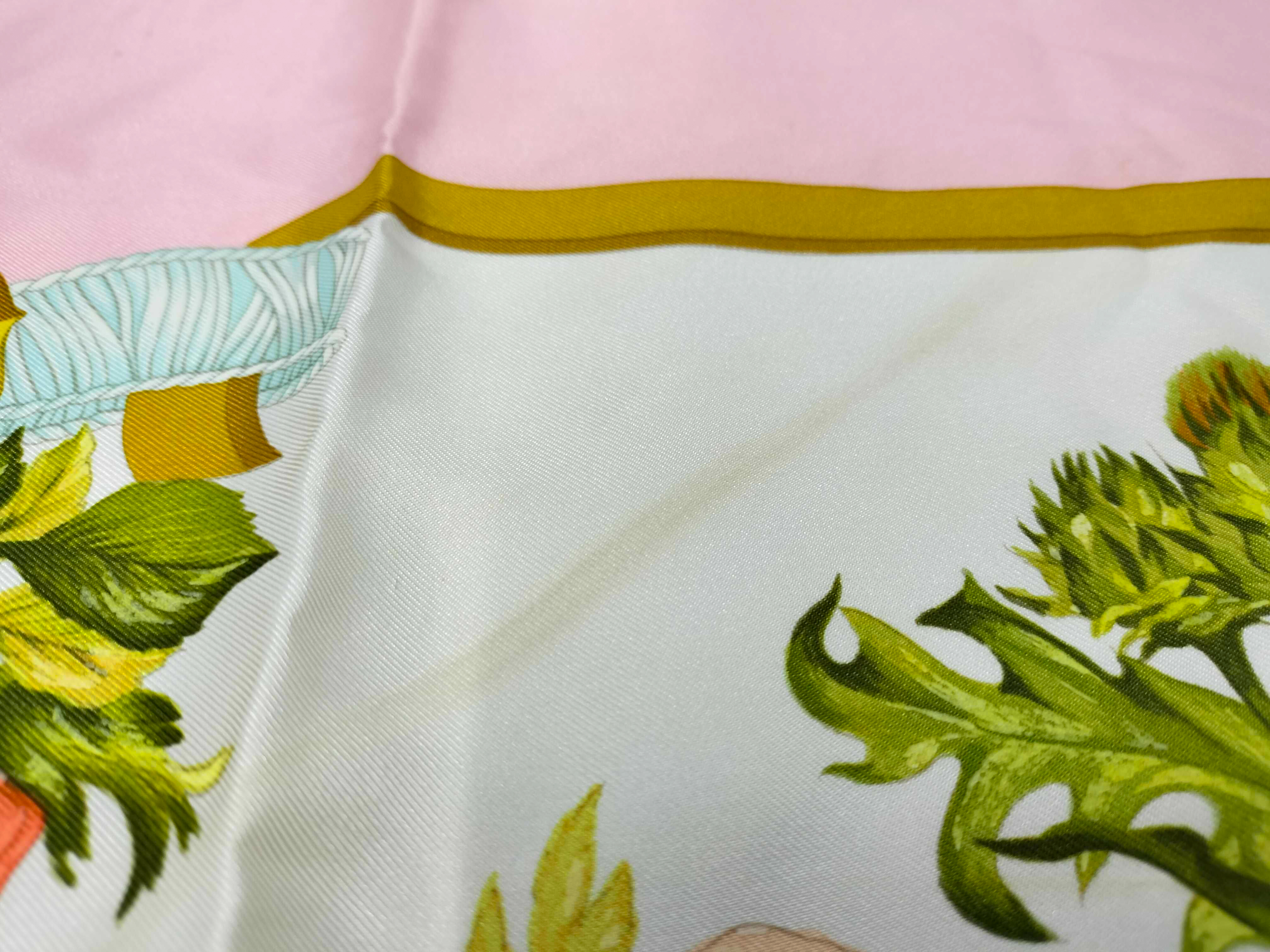 Carre 90 REGINA Leila Menchalli Silk Pink Other Accessories — view 8