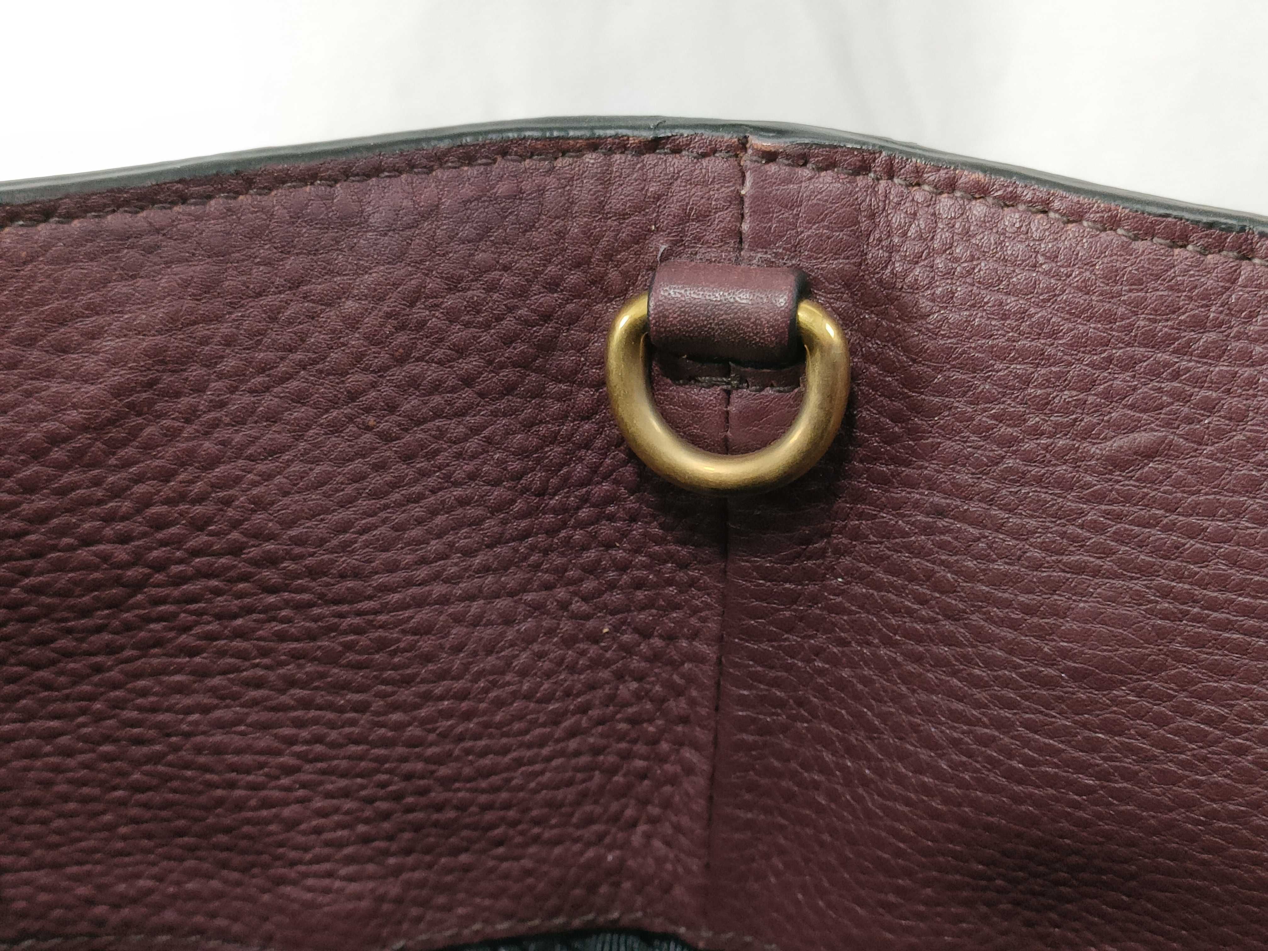 Vitello Daino Miranda Kerr Bag Burgundy BN1713 Tote Bag — view 11