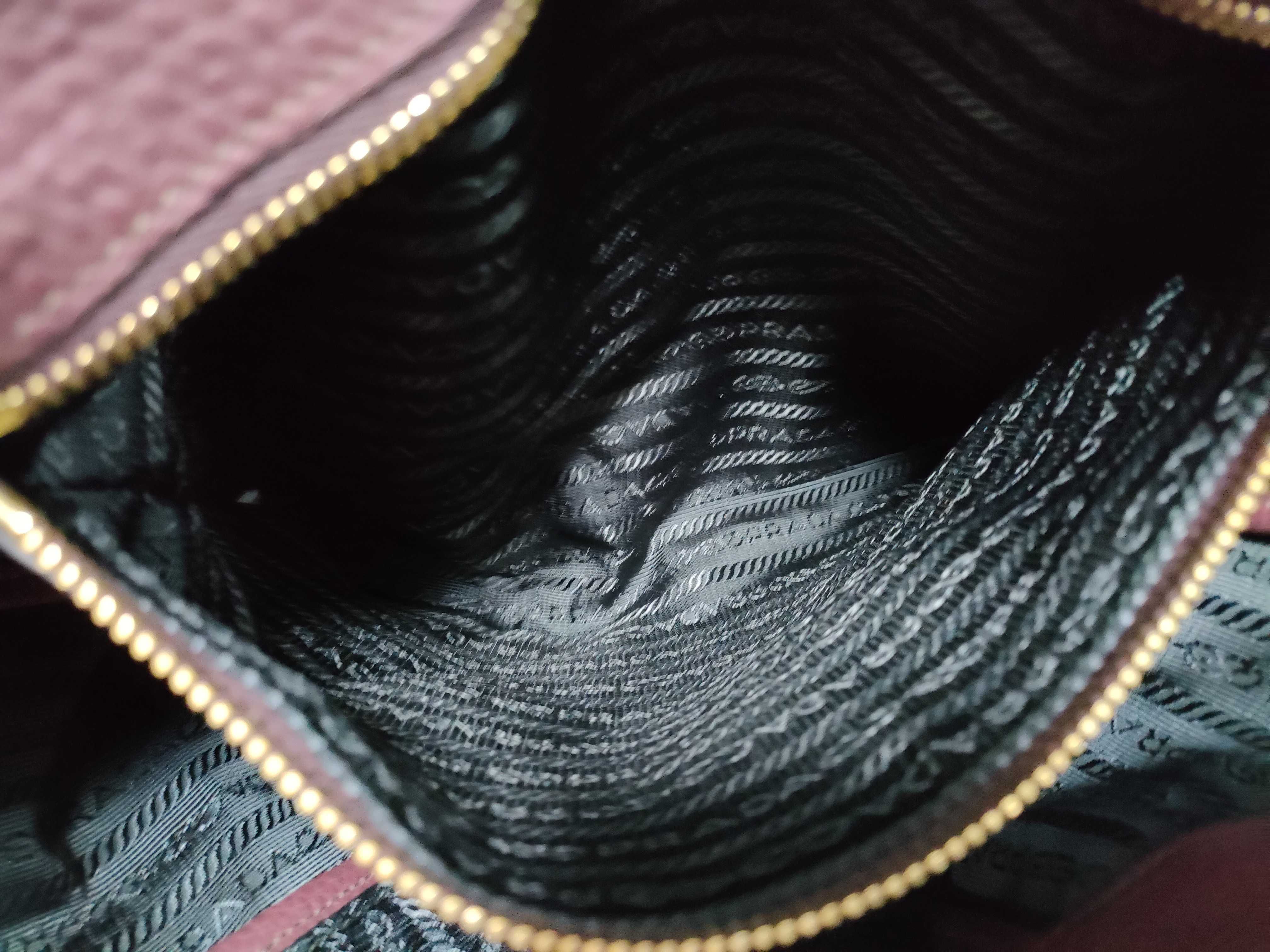Vitello Daino Miranda Kerr Bag Burgundy BN1713 Tote Bag — view 15