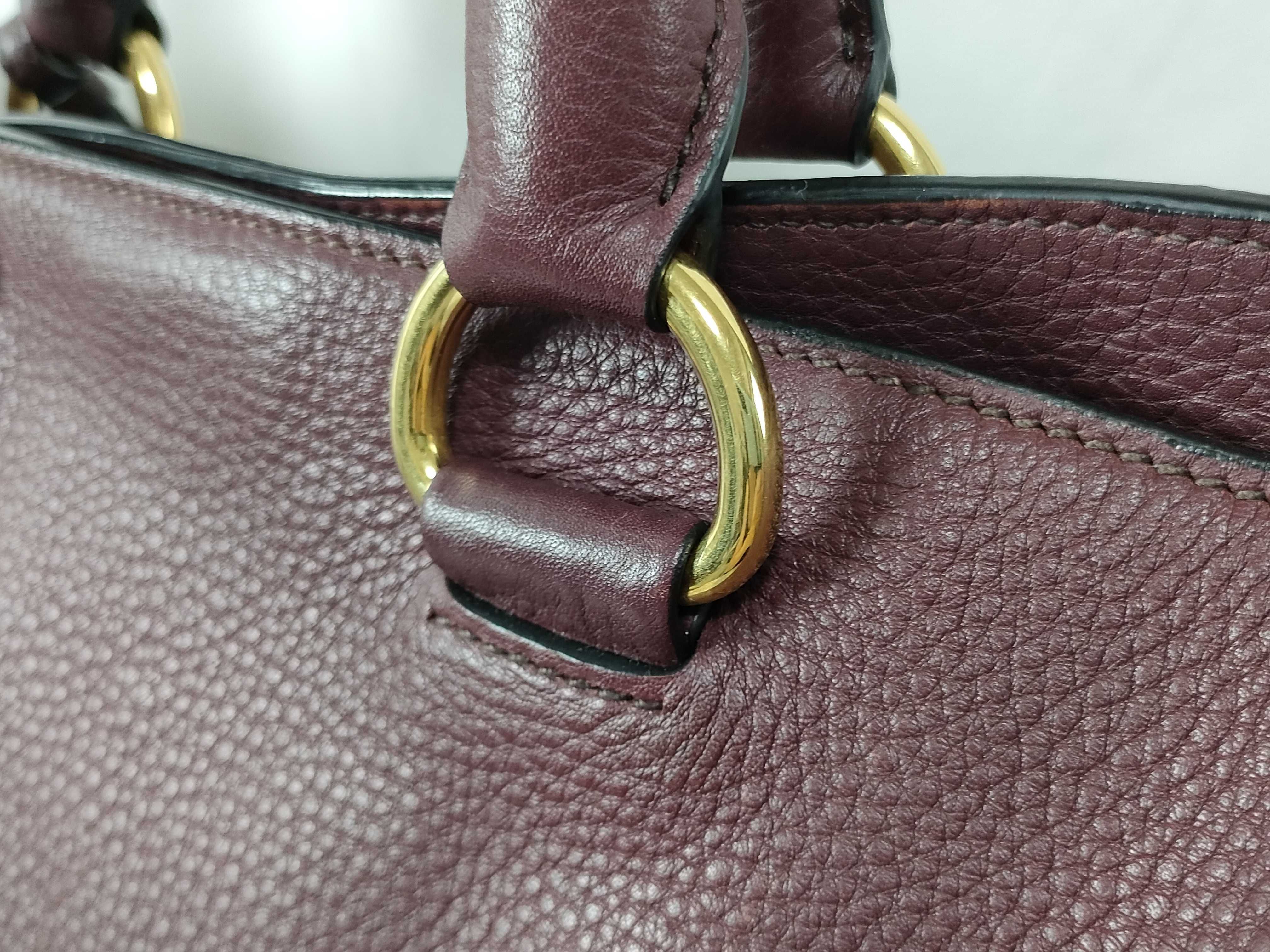 Vitello Daino Miranda Kerr Bag Burgundy BN1713 Tote Bag — view 4