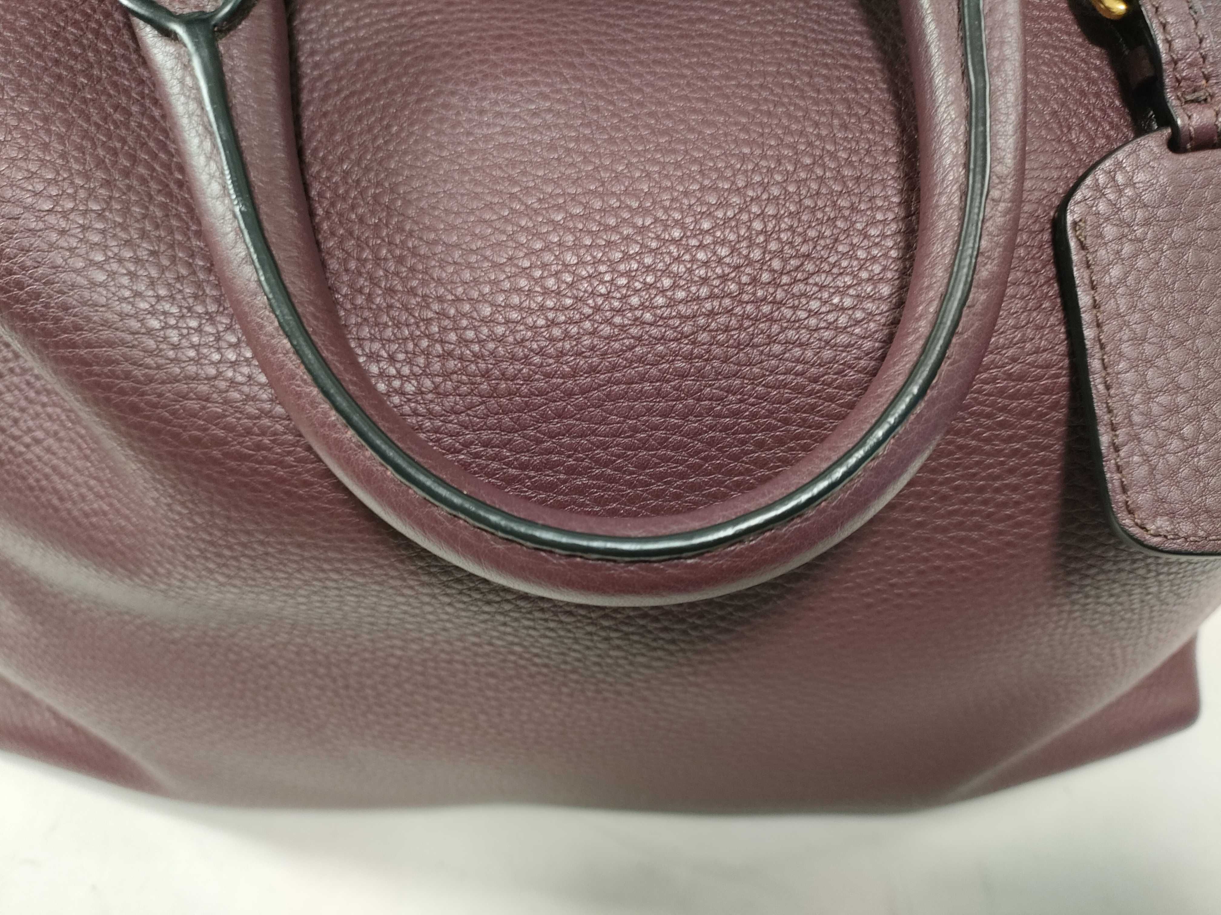 Vitello Daino Miranda Kerr Bag Burgundy BN1713 Tote Bag — view 8