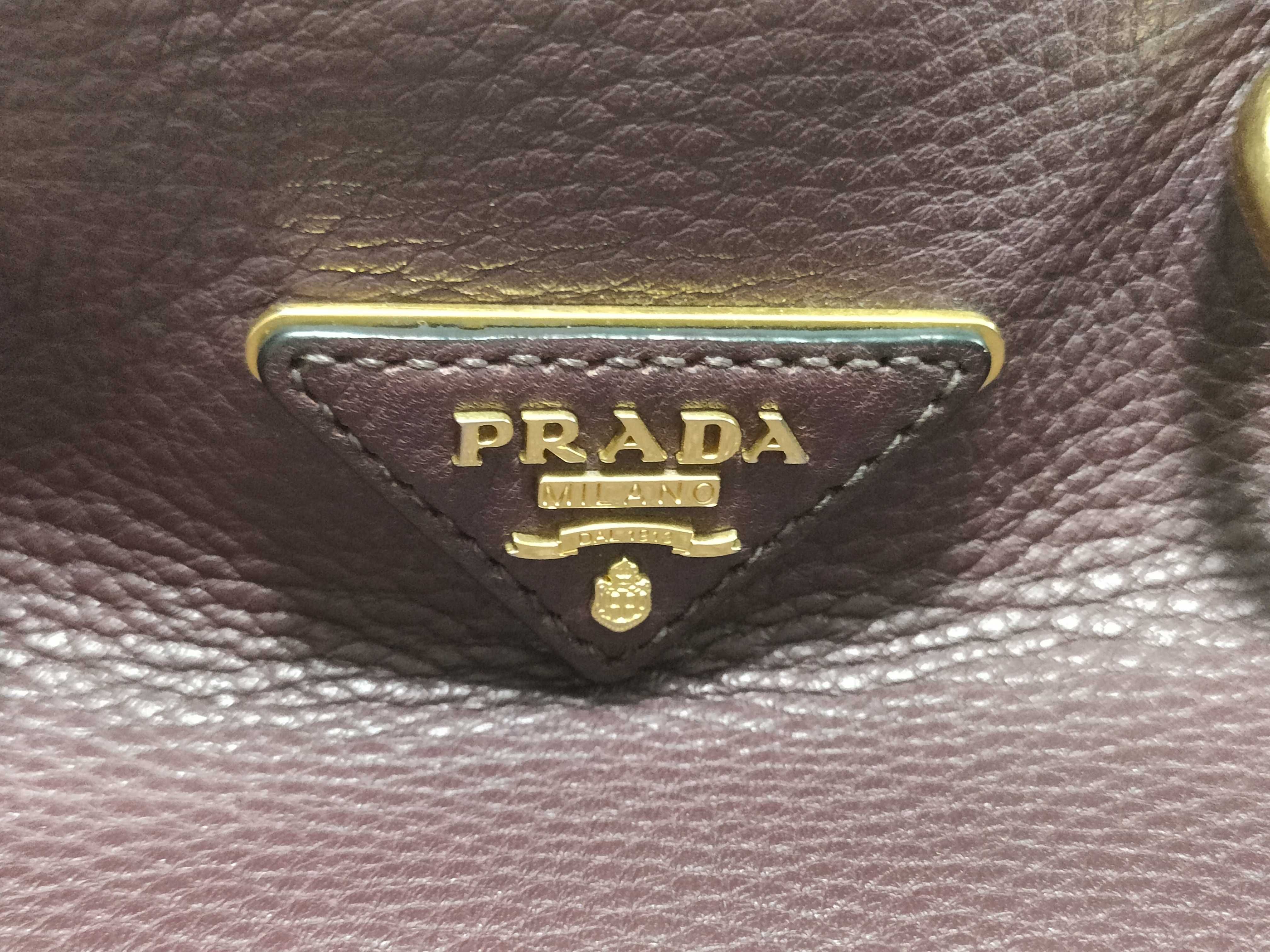 Vitello Daino Miranda Kerr Bag Burgundy BN1713 Tote Bag — view 9