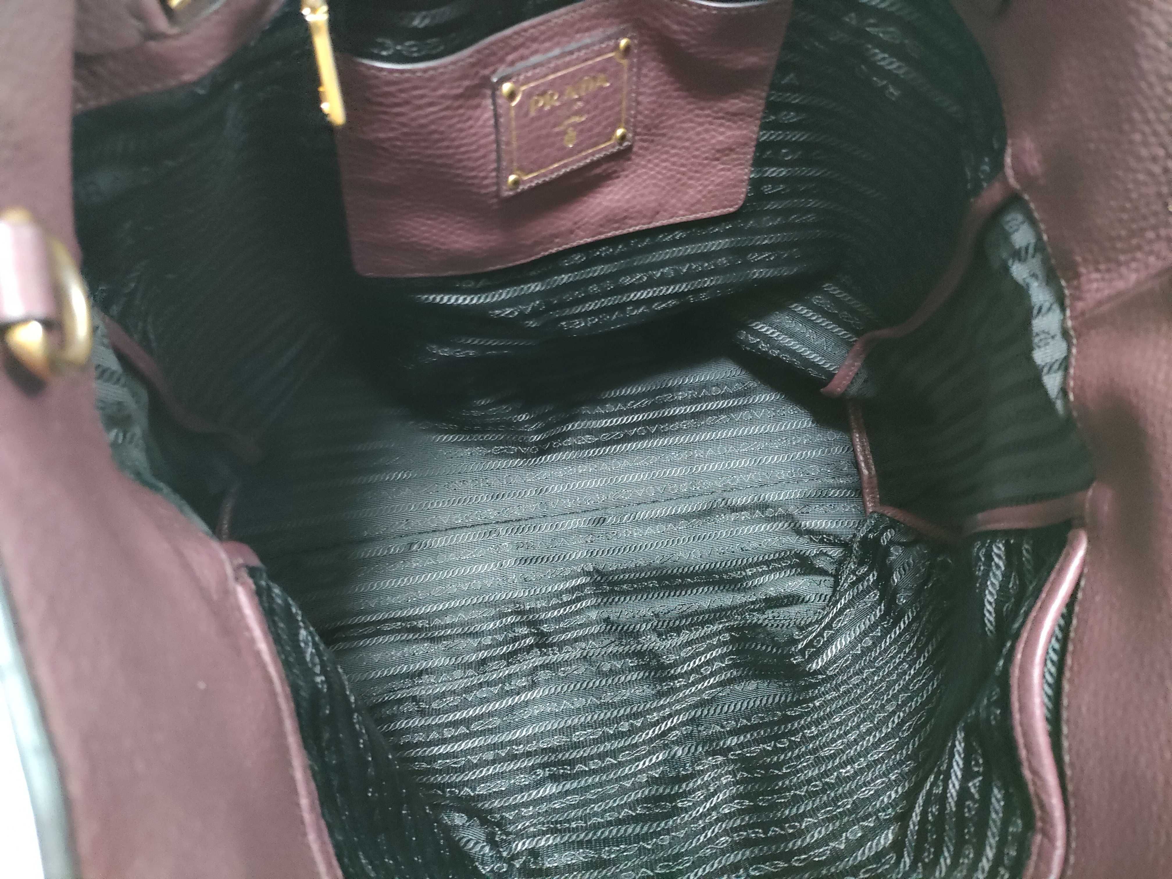 Vitello Daino Miranda Kerr Bag Burgundy BN1713 Tote Bag — view 10