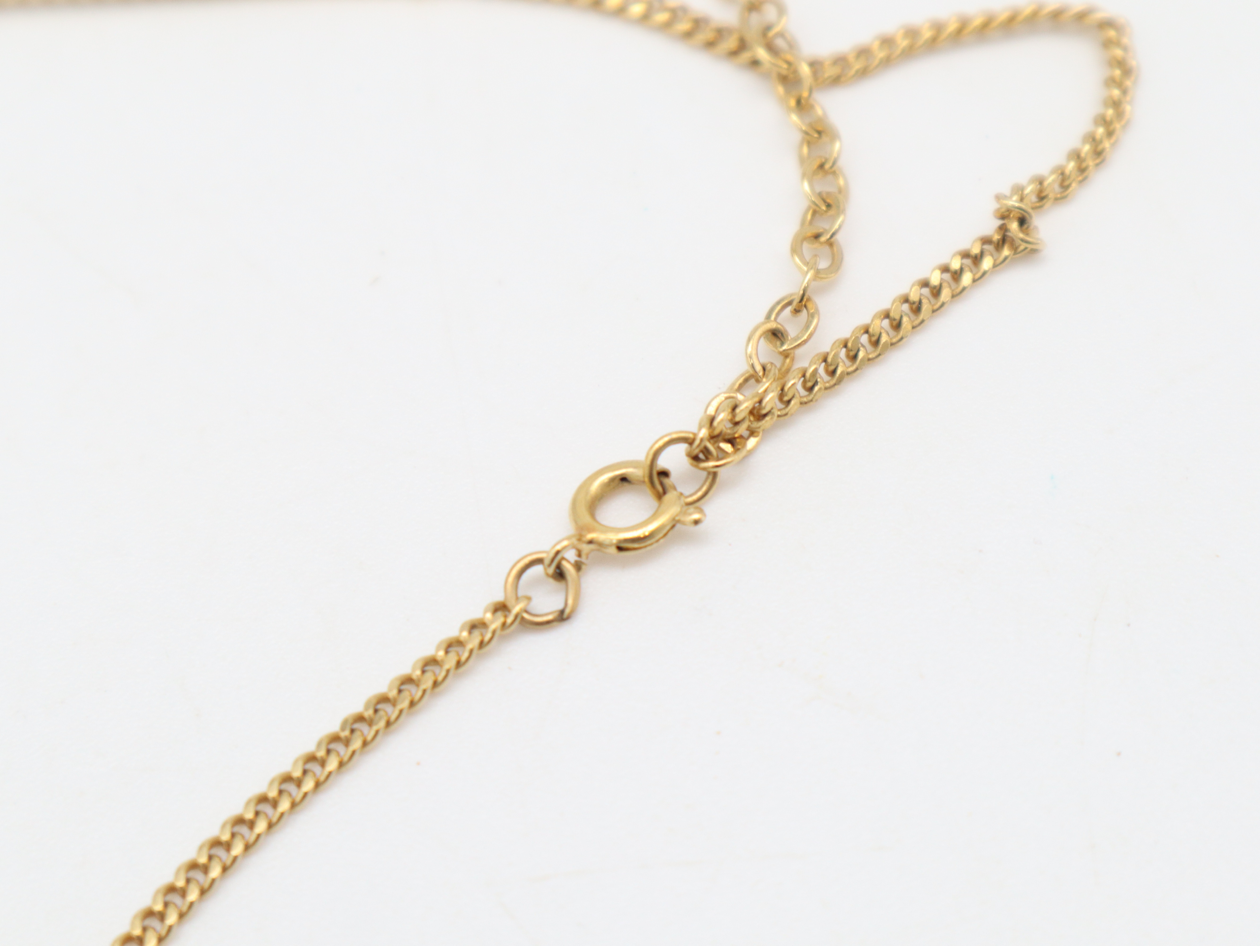 CD Logo Square Rhinestone Necklace — view 2