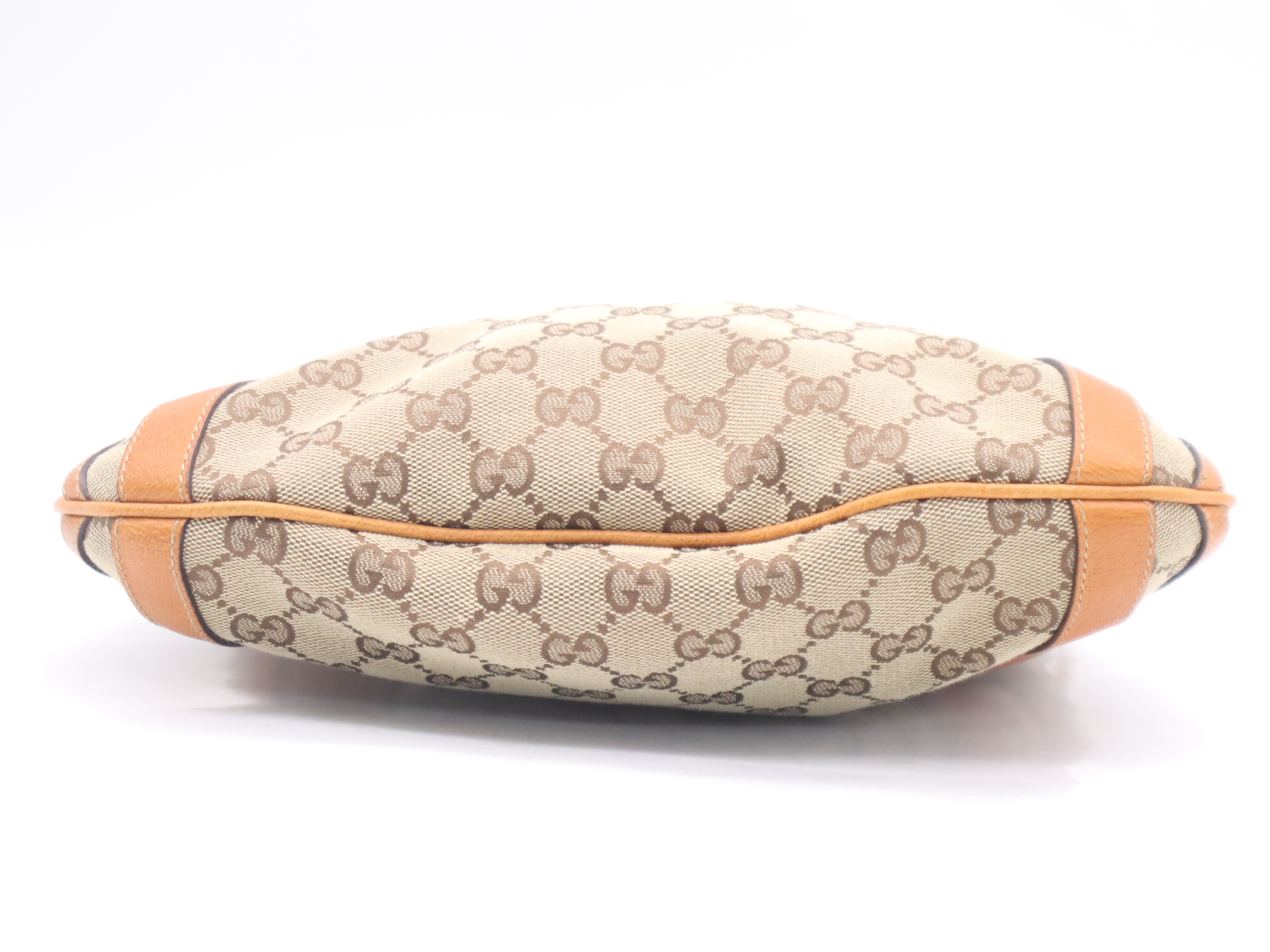 146246GG Canvas Abby 2-way Handbag in Beige and Orange, with Shoulder Strap and Dust Bag — view 4