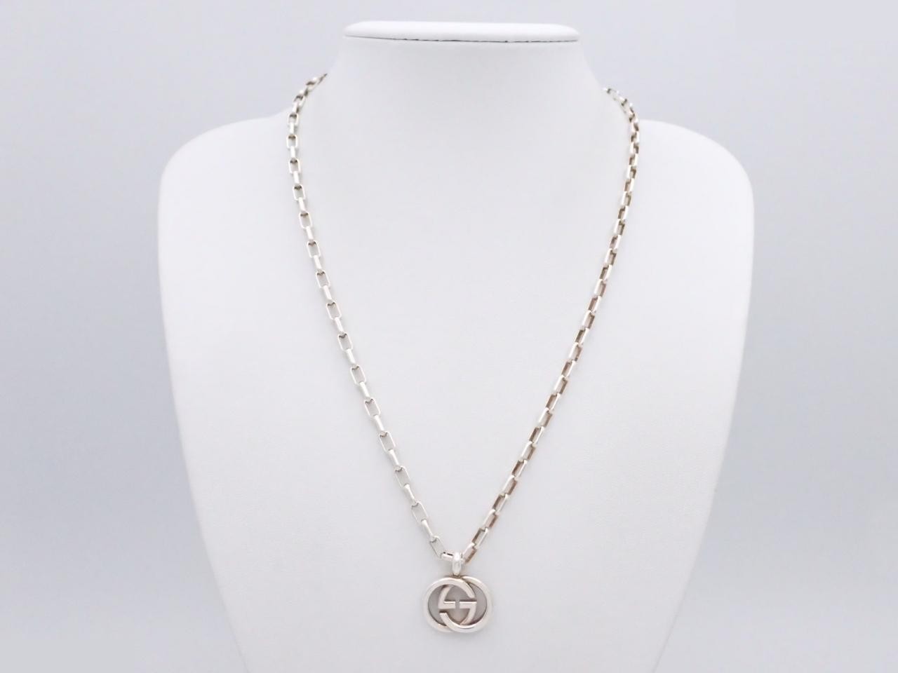 Interlocking G Necklace, 925 Sterling Silver, Approx. 22.0g — view 3