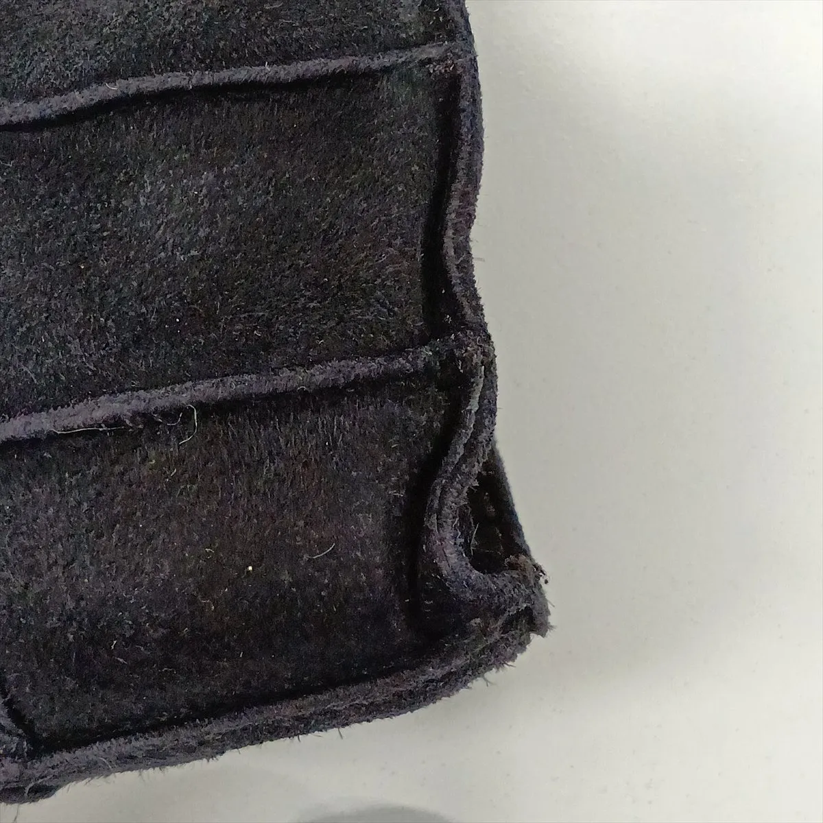 2.55 Suede Single Flap Single Chain Bag, Chocolate Bar Pattern, Black with Silver Hardware, 5693810 (Serial Number 5) — view 15
