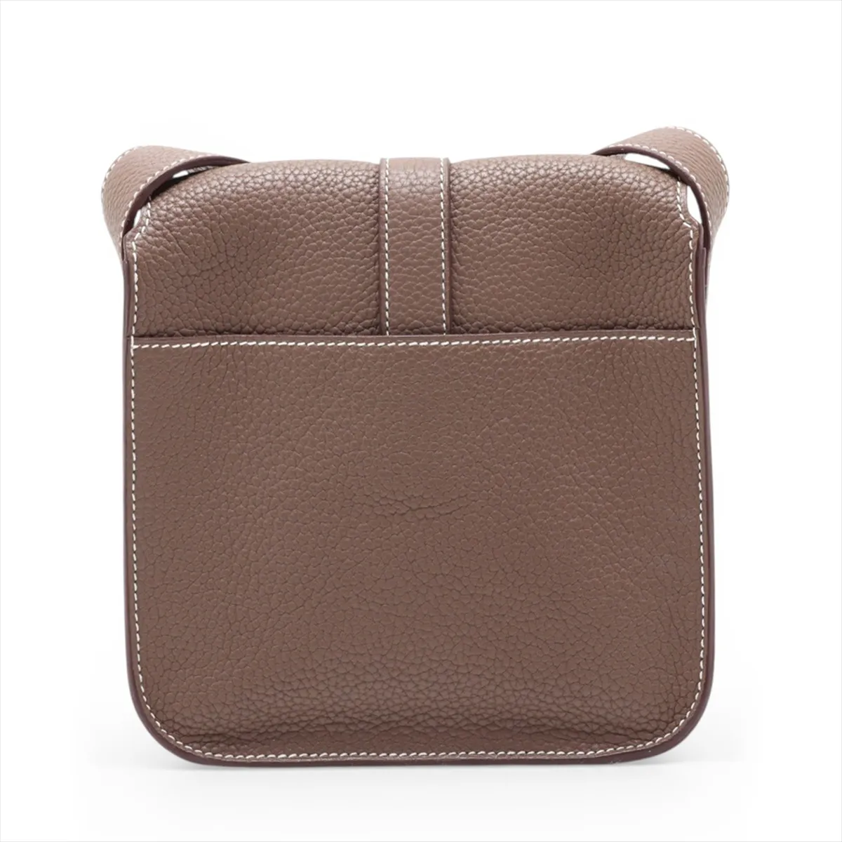 Hermès Pochette Steve, Taurillon Clemence leather, Etoupe, silver hardware, O: 2011 — view 2