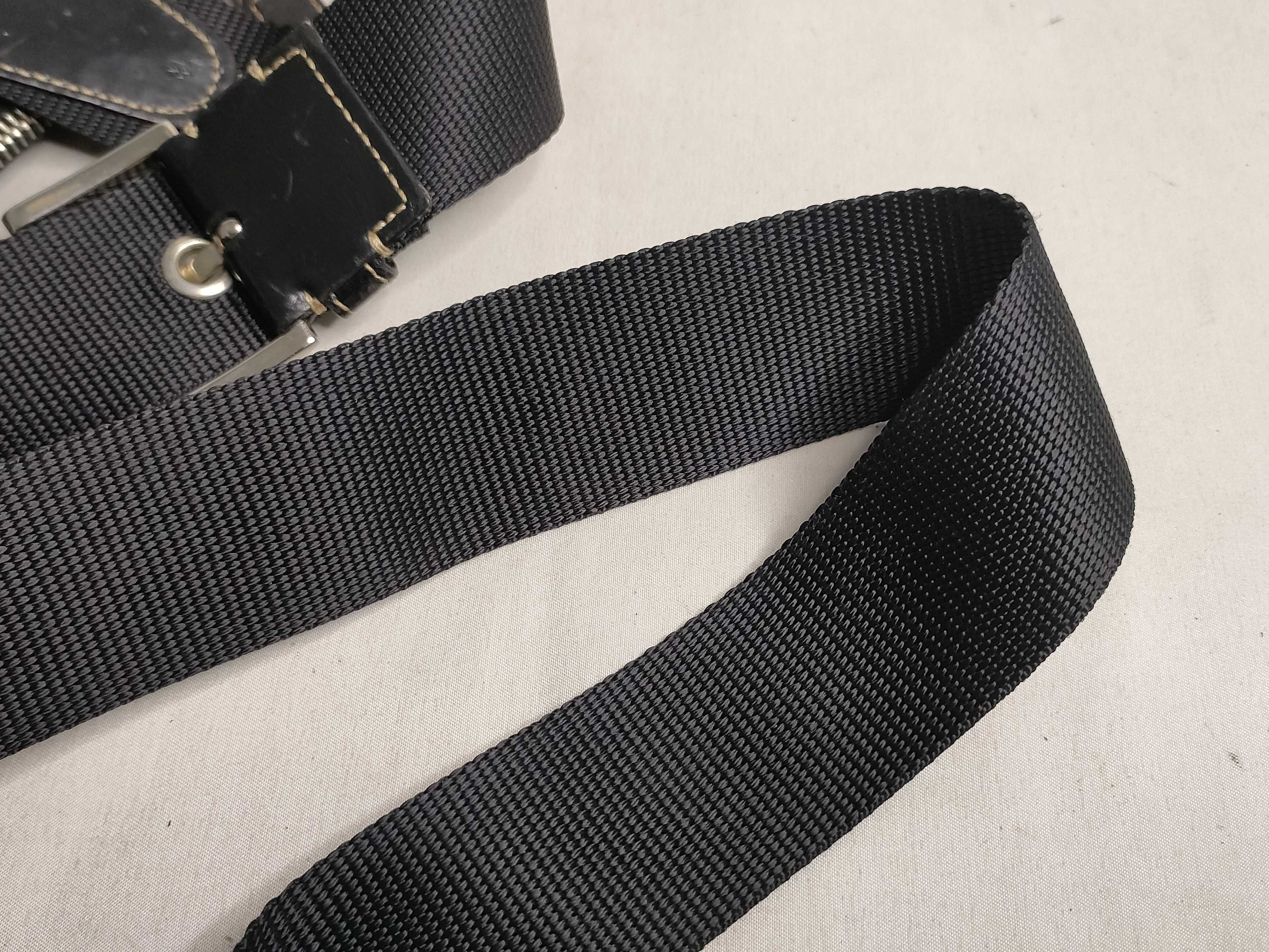 Nylon Flat Shoulder Bag, Black — view 4