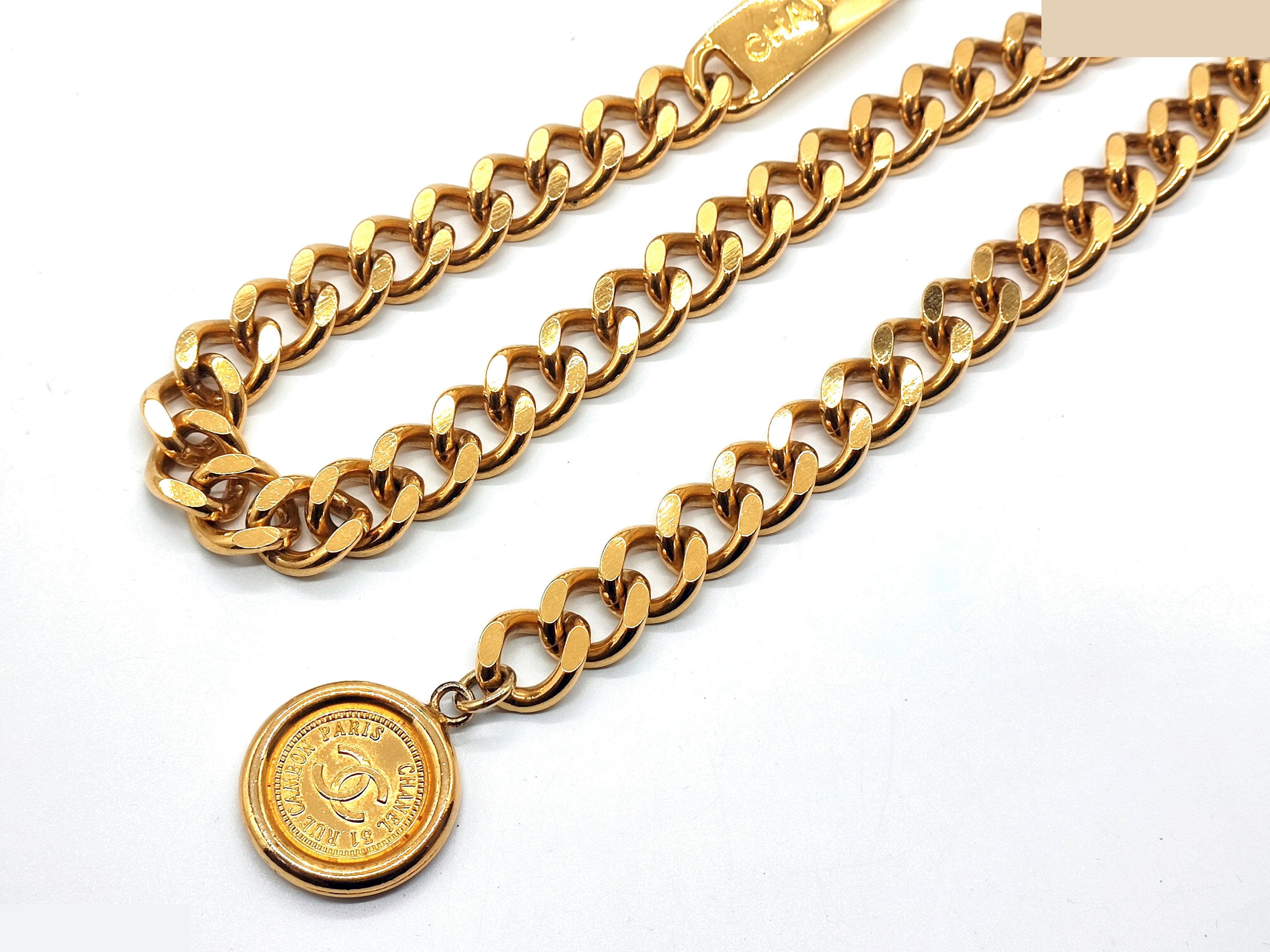 Coco Mark Chain Belt, Total Length Approx. 84cm — view 5