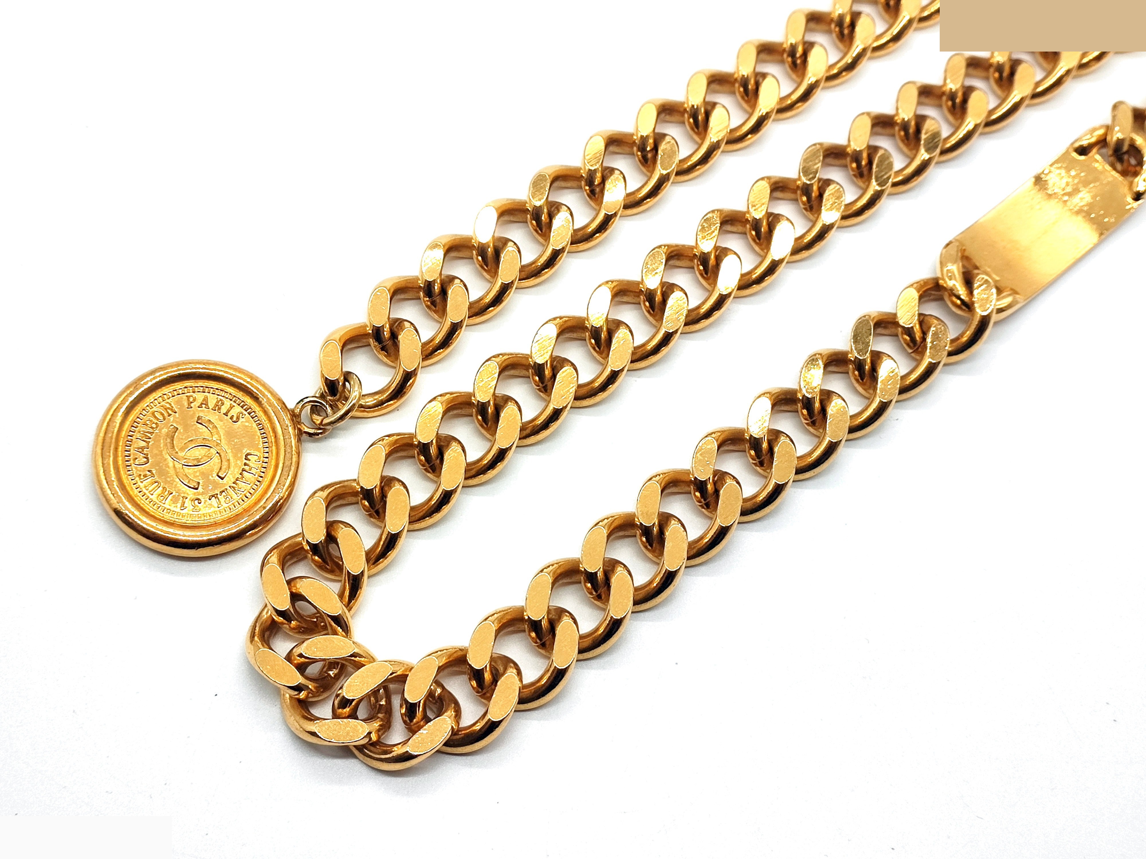 Coco Mark Chain Belt, Total Length Approx. 84cm — view 8