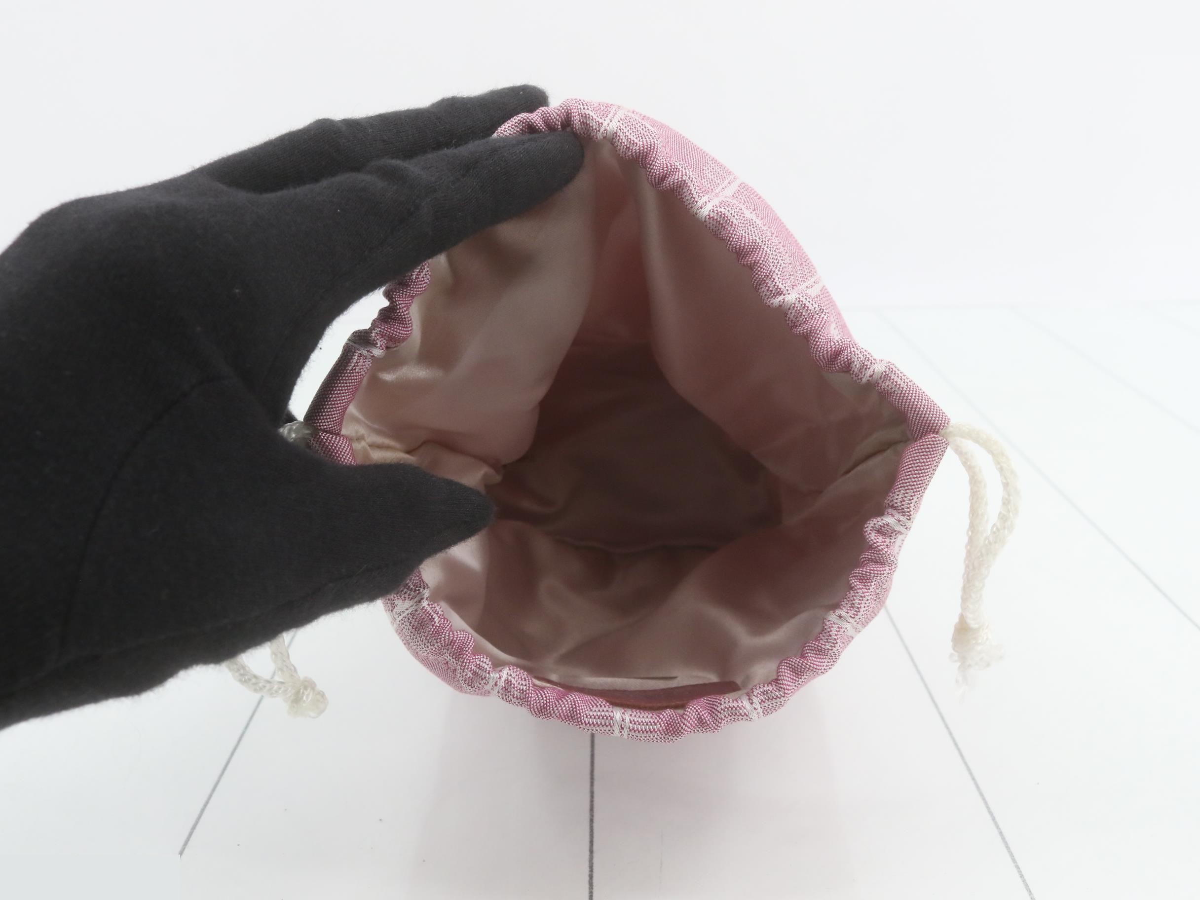 New Travel Line Pouch, Drawstring Bag, Pink — view 4