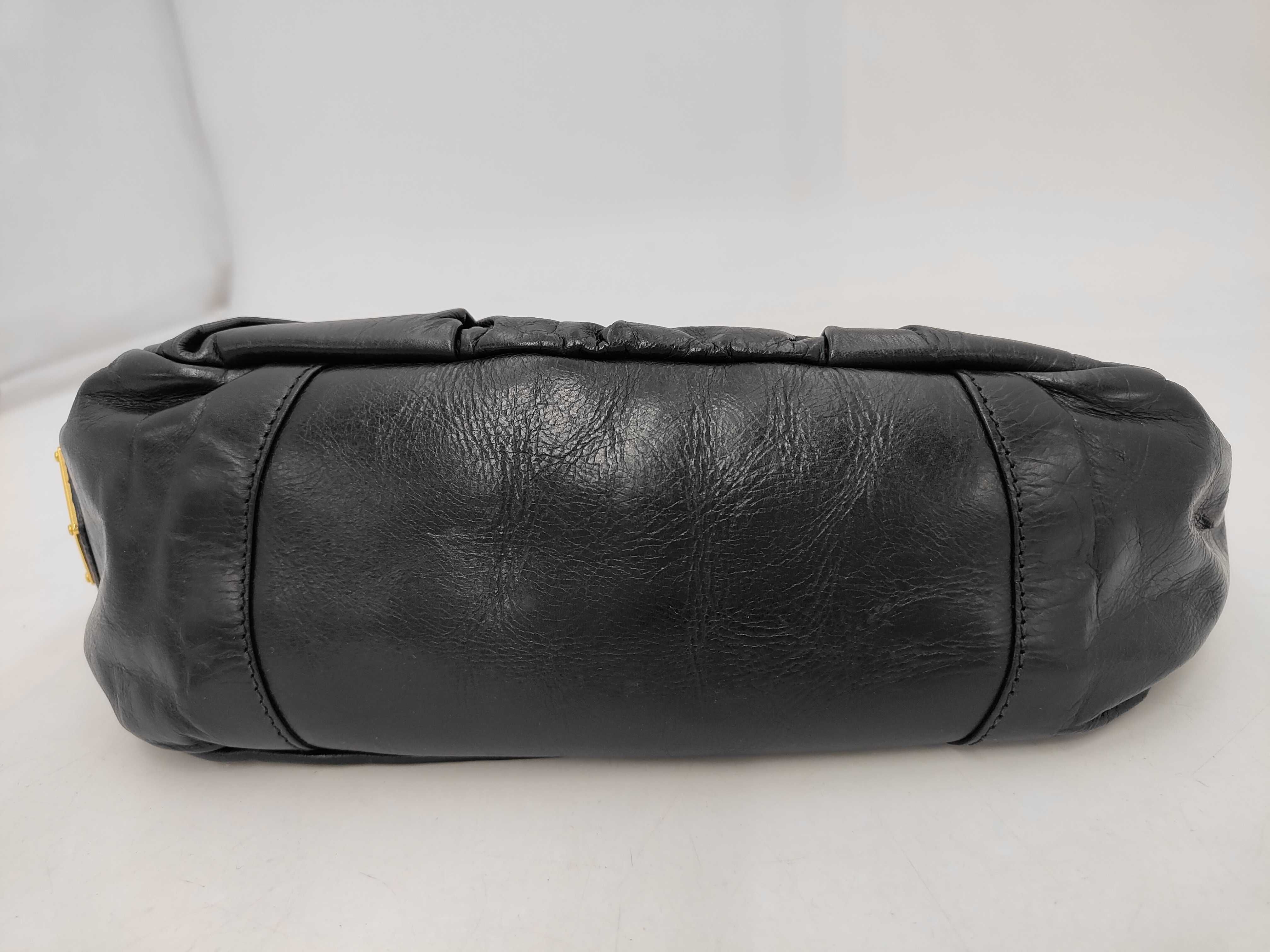 Ribbon Design Calf Leather Mini Bag Handbag Black Handbag — view 7