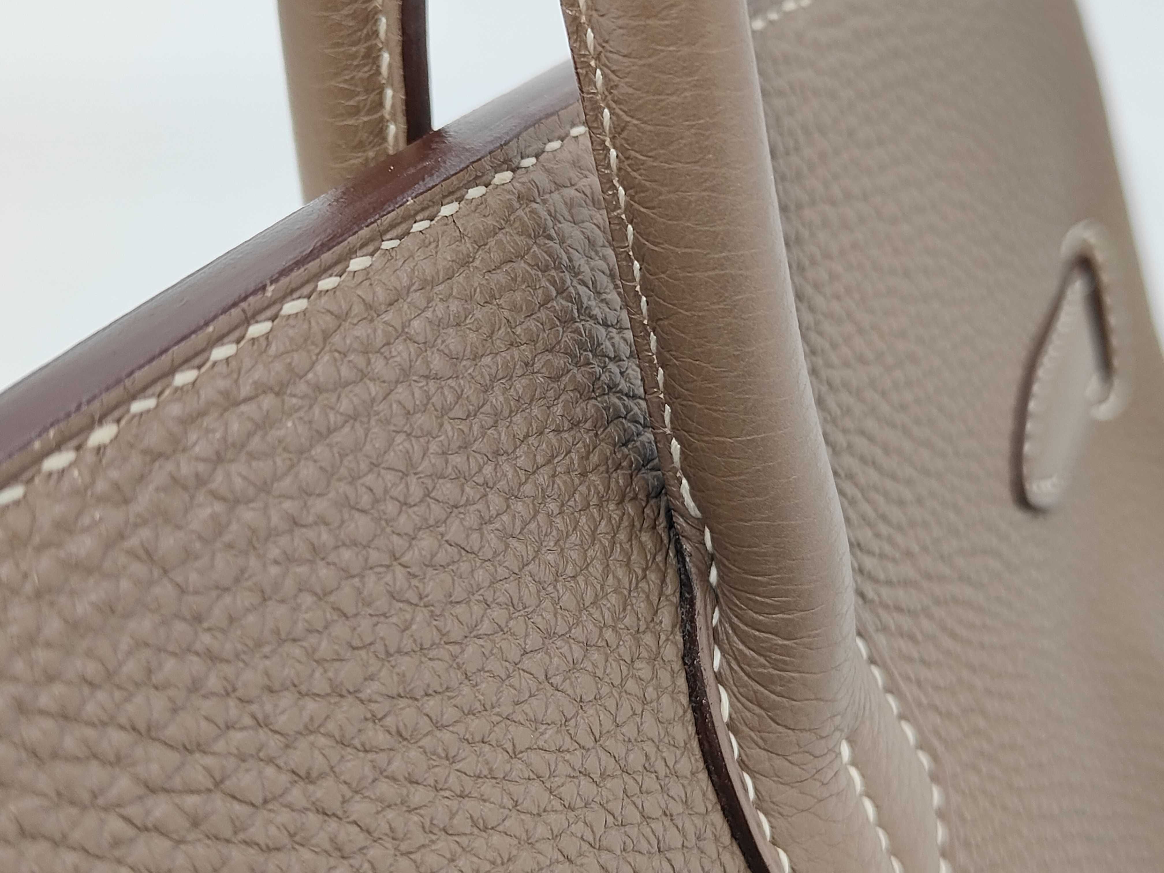 Birkin 35 Etoupe Togo Silver Hardware O Stamp Handbag — view 3