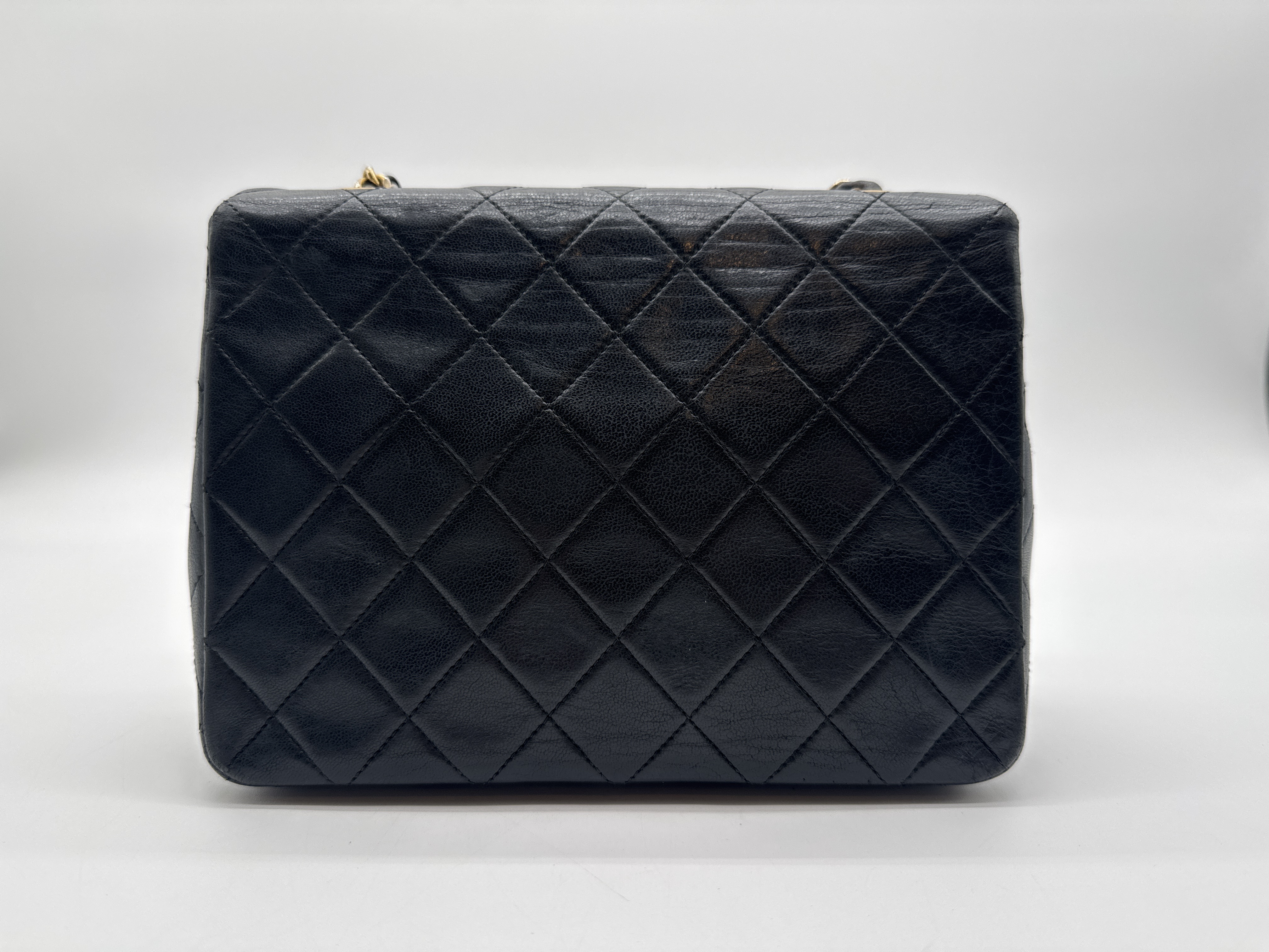 Lambskin Mini Matelassé 20 Black Shoulder Bag — view 2