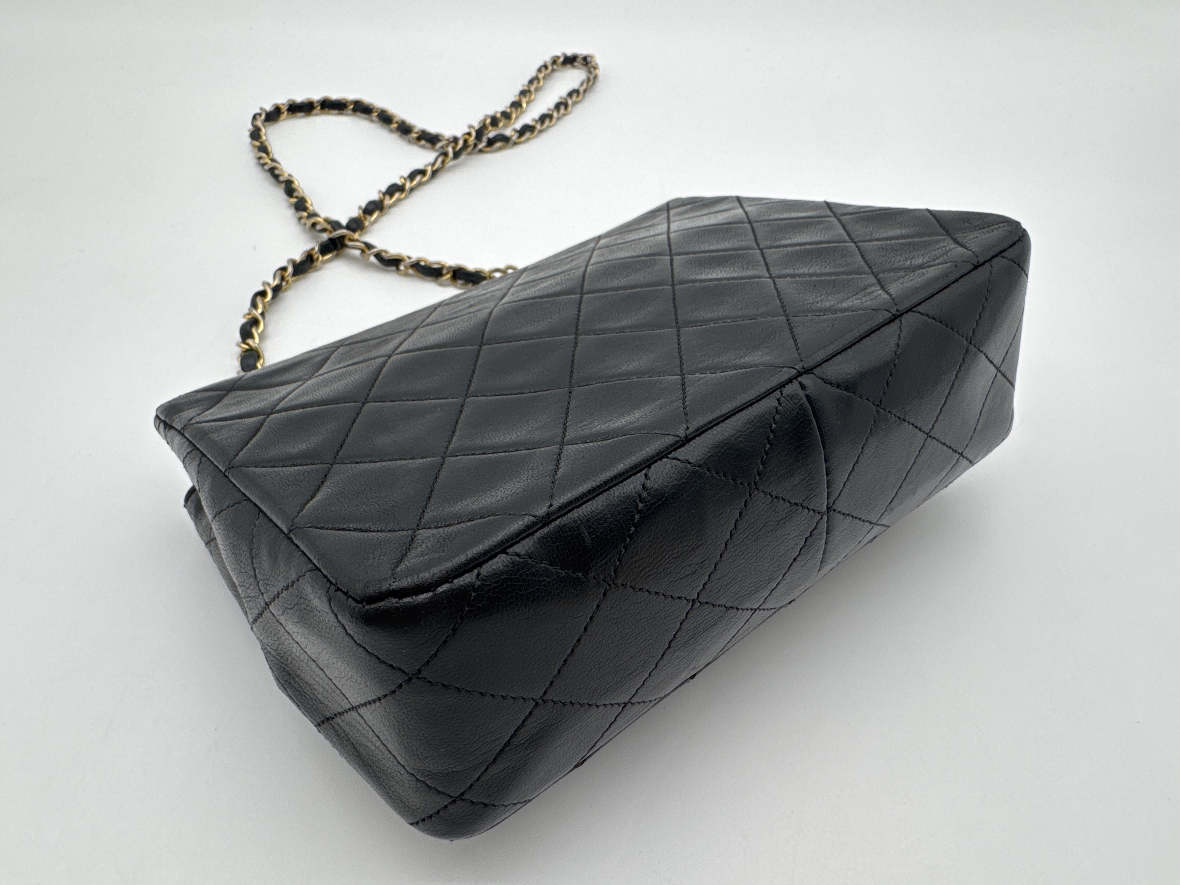 Lambskin Mini Matelassé 20 Black Shoulder Bag — view 7
