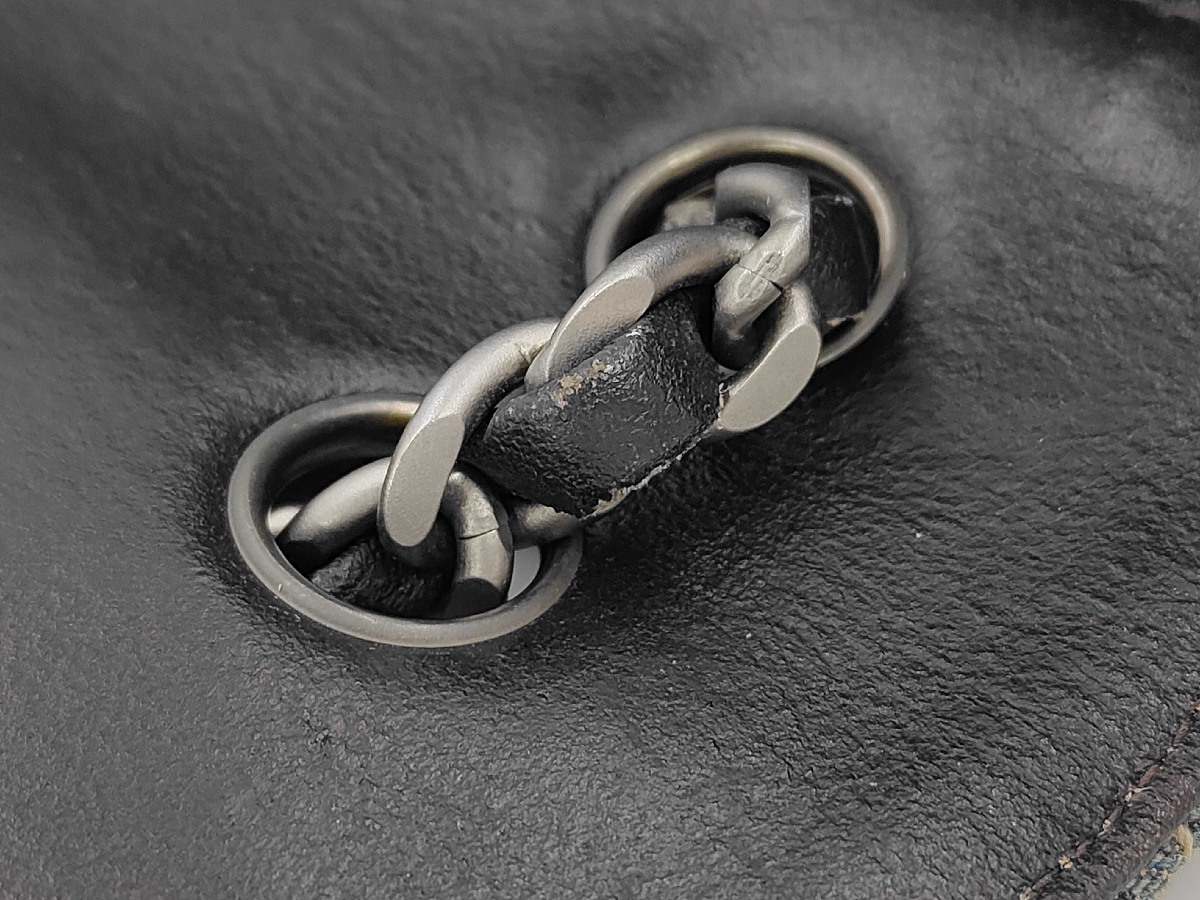 denim chocolate bar chain shoulder bag — view 5