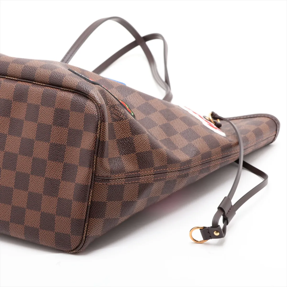 Damier Neverfull MM Patches N40049 AR4148 Brown — view 3
