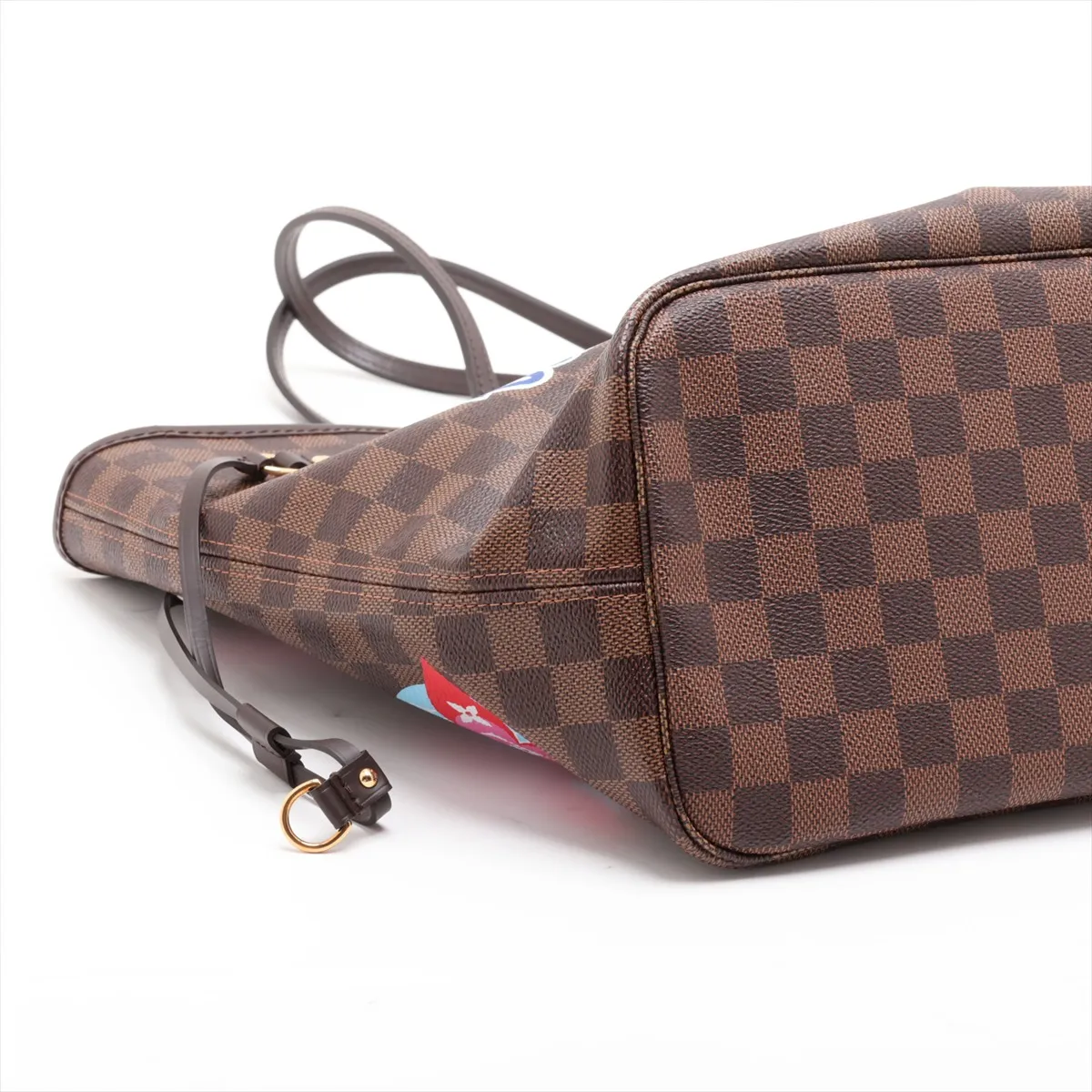 Damier Neverfull MM Patches N40049 AR4148 Brown — view 4